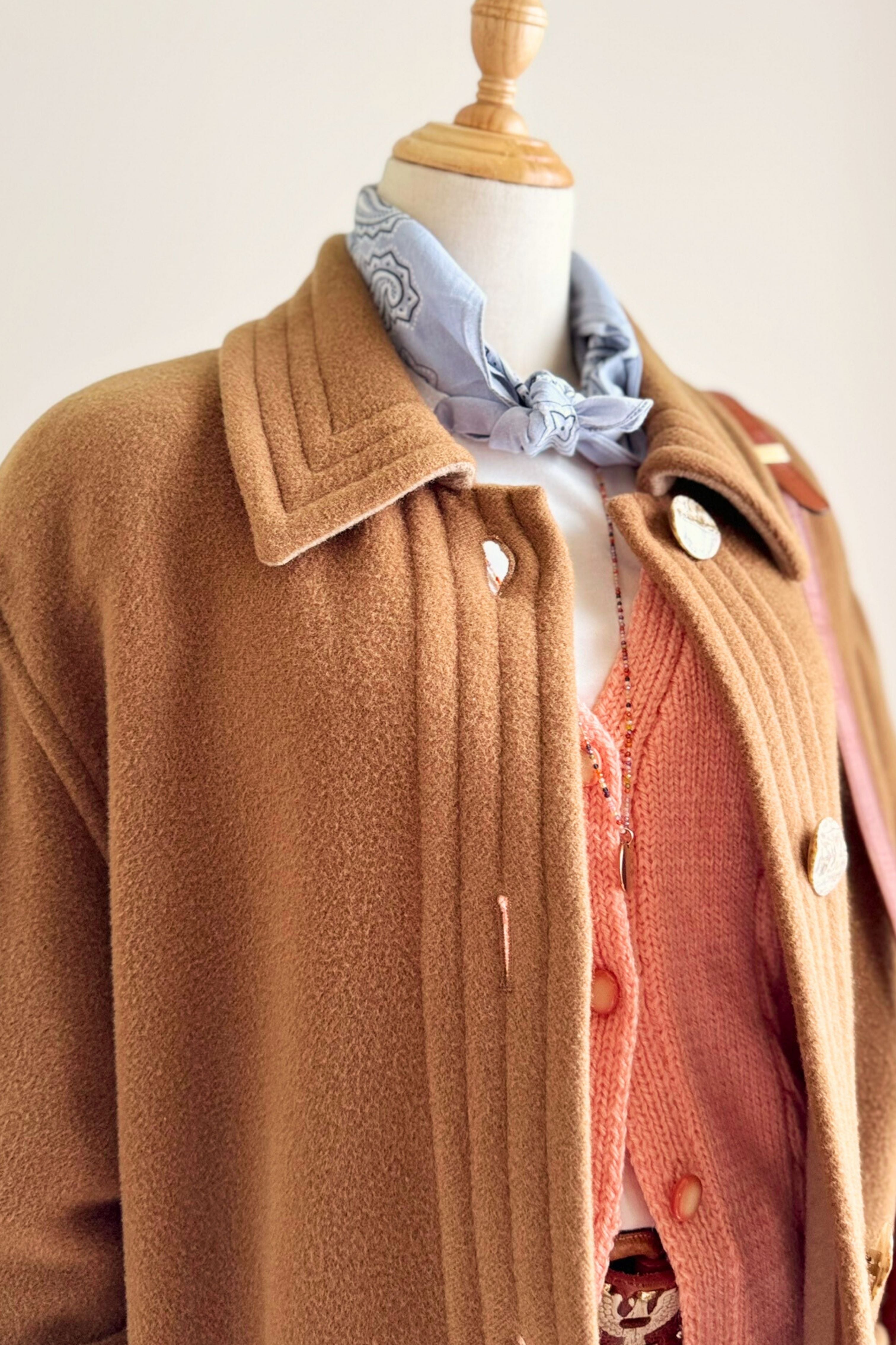 Light gray trench coat