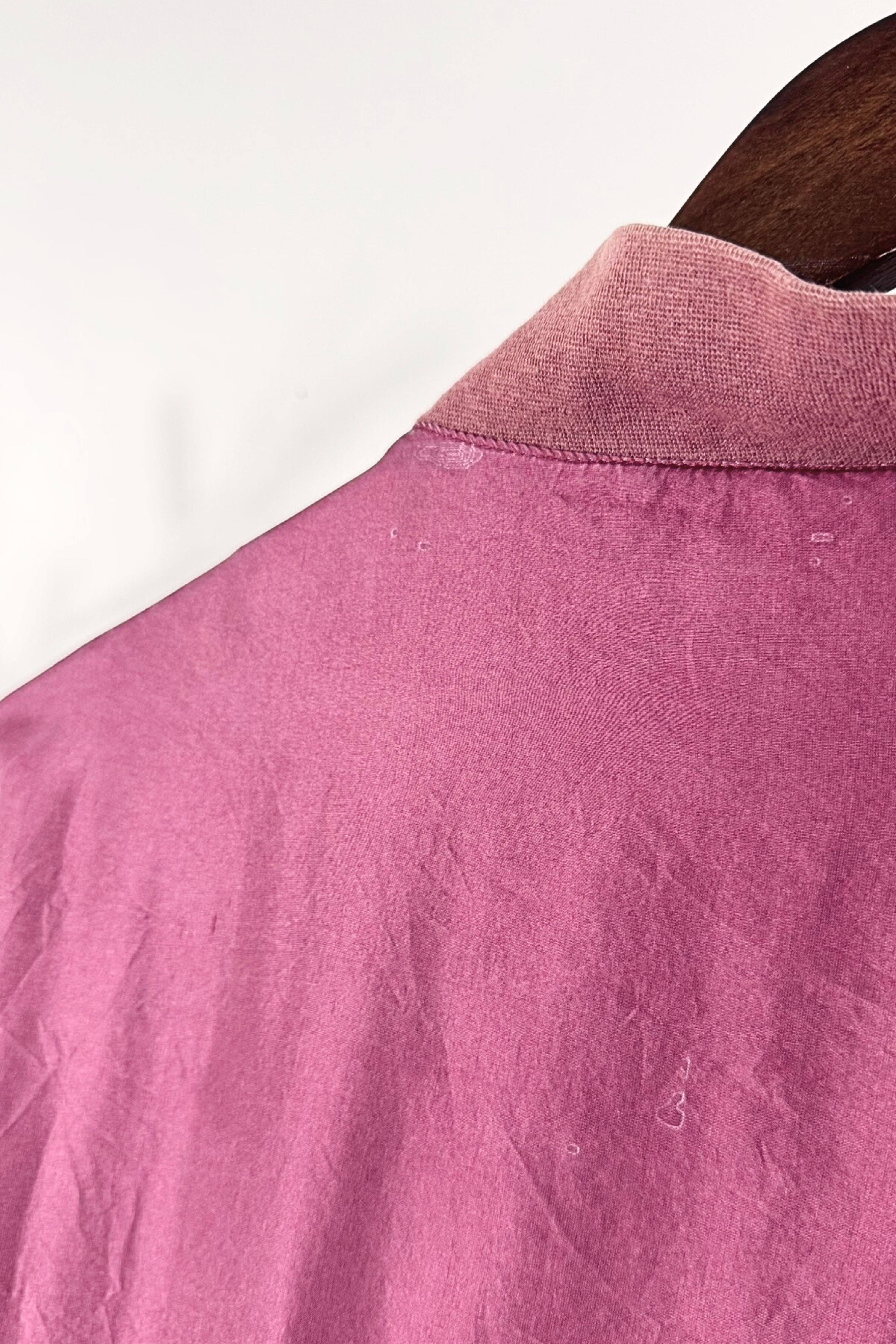 Pink silk bomber jacket