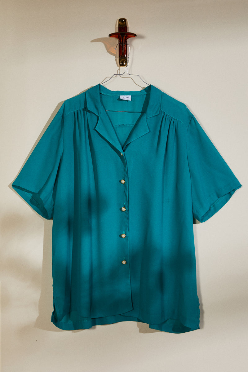 Classic green blouse