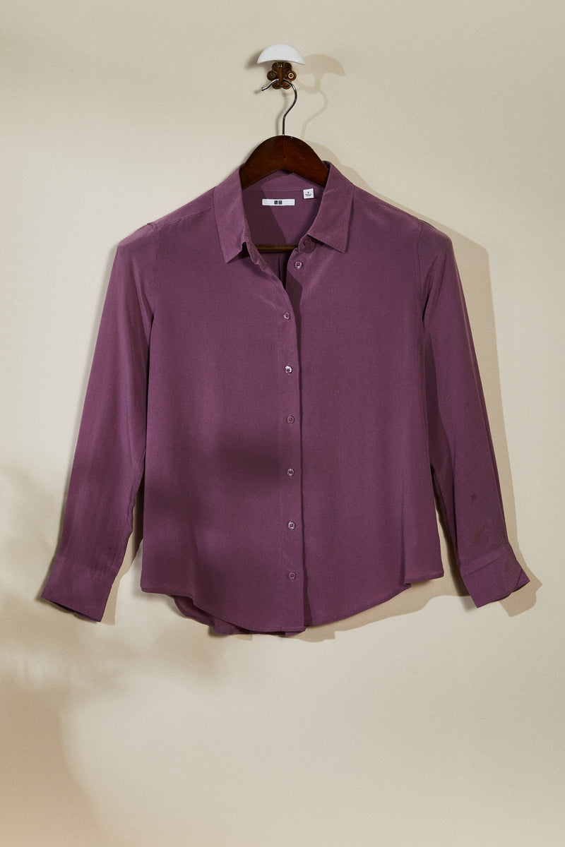 Lila silk shirt