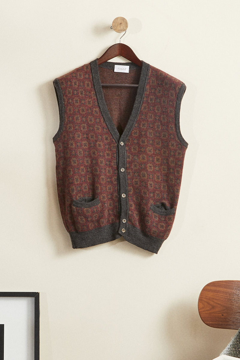 Gray glitter mohair sweater