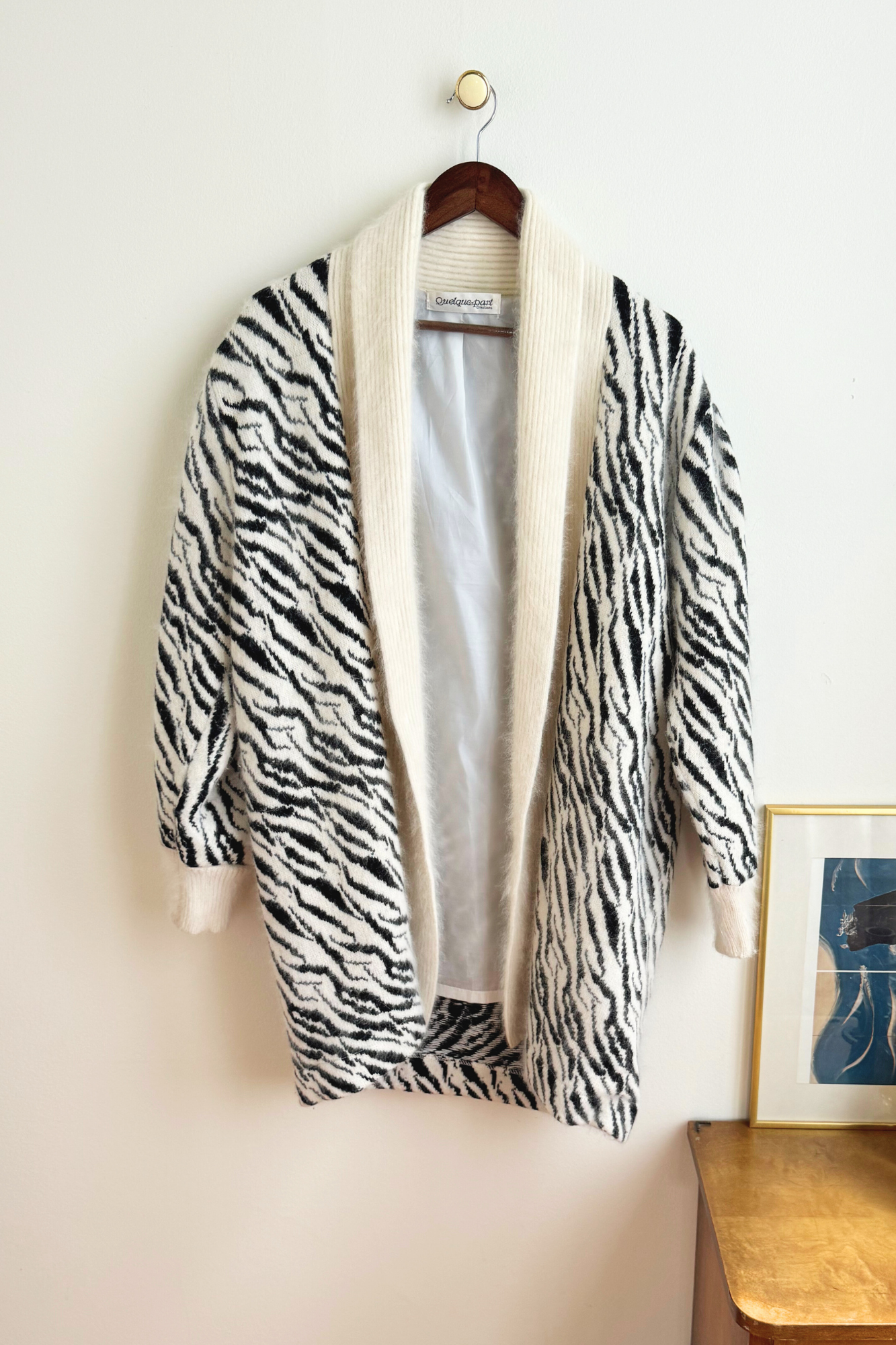 Red fancy knit jacket vest
