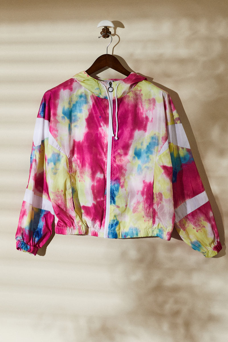 Hooded windbreaker