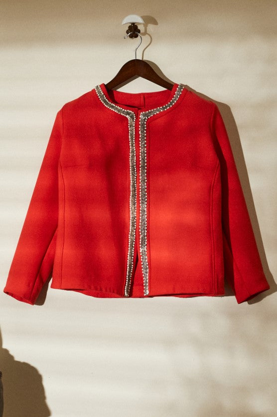 Short red jacket