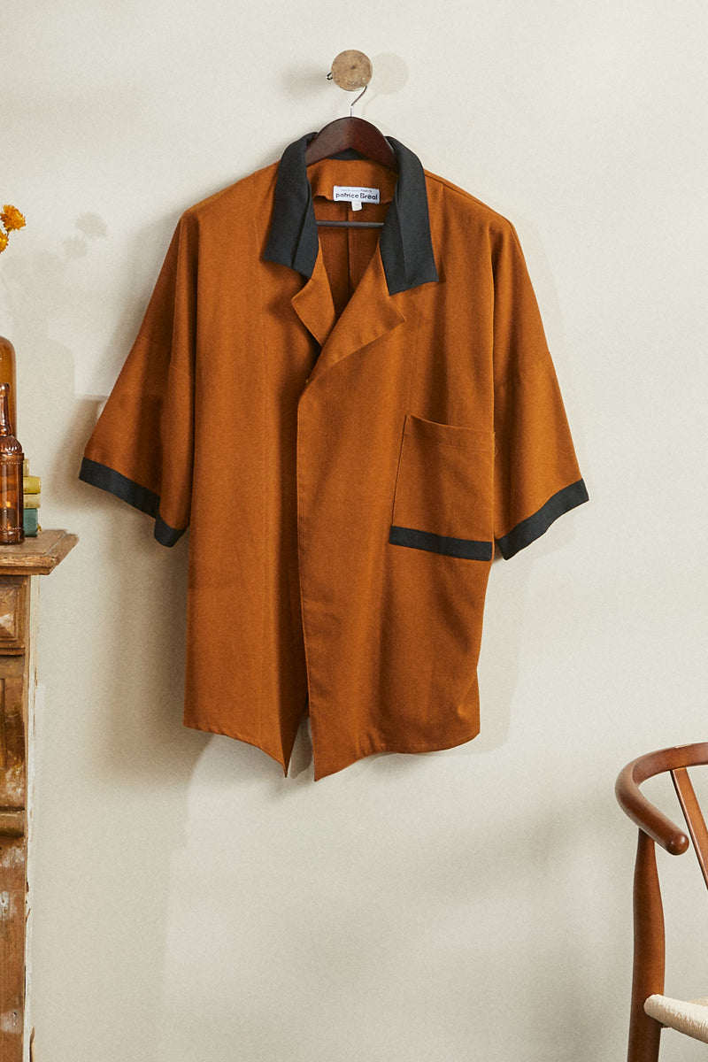 Camel loose loose jacket