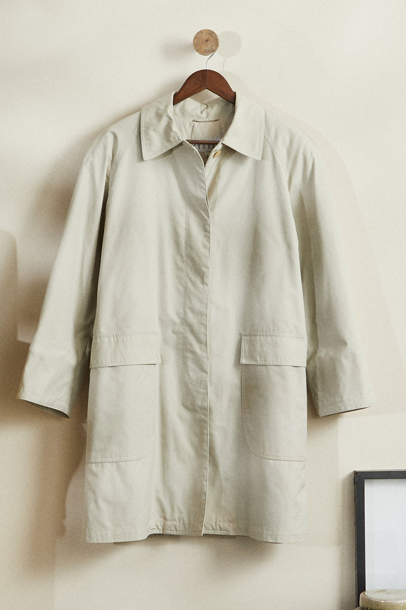 Light gray trench coat