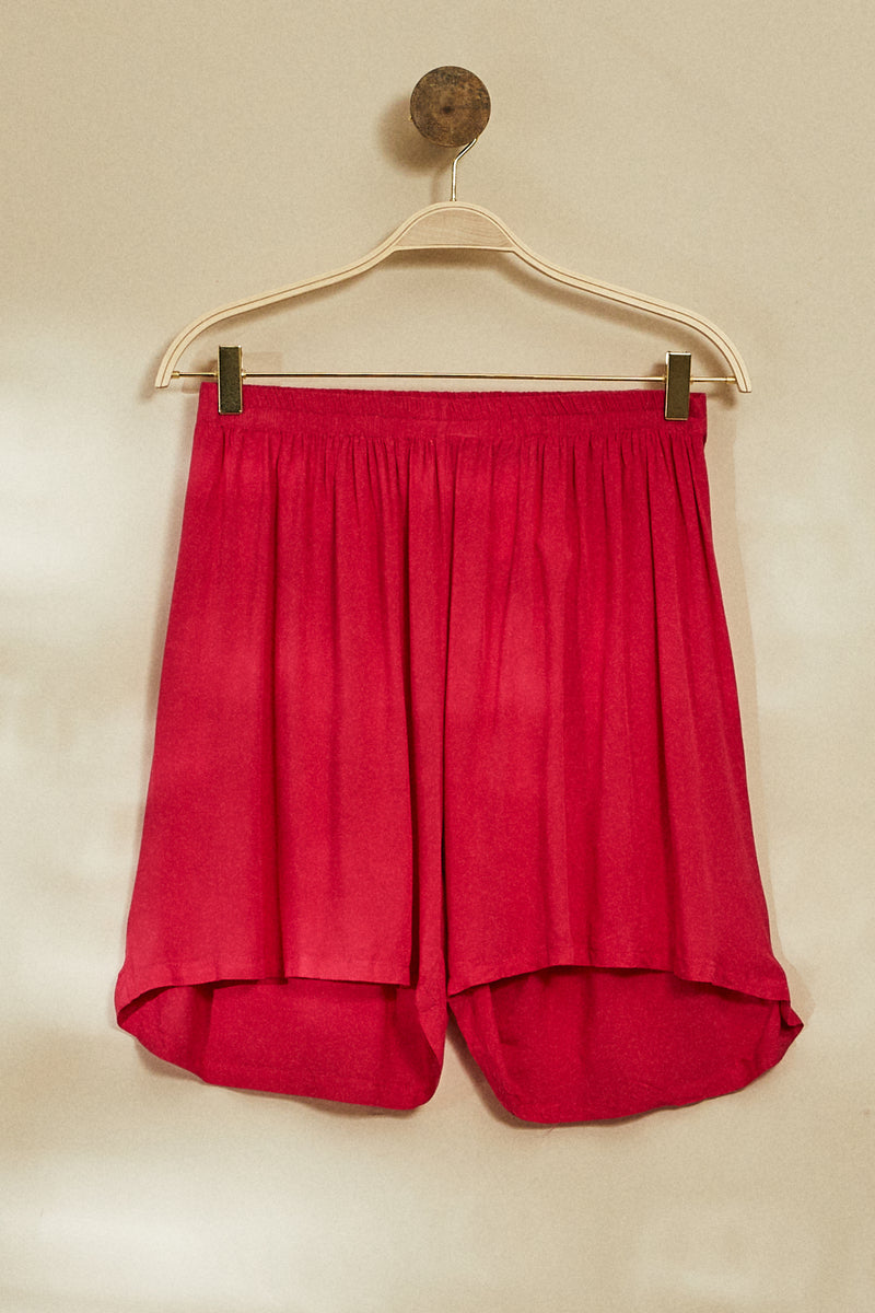 Fuchsia high waisted shorts
