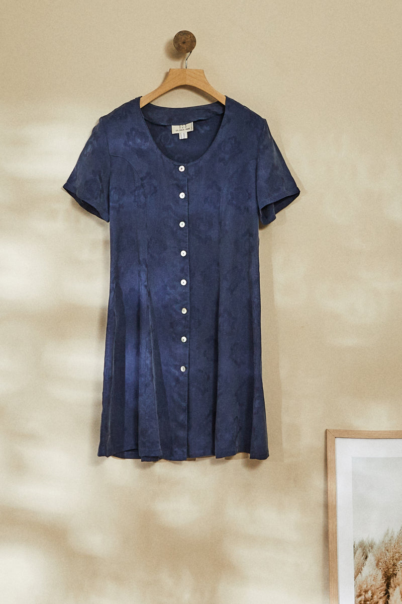 vintage blue skater dress m 90s vintage blue skater dress m 90s
