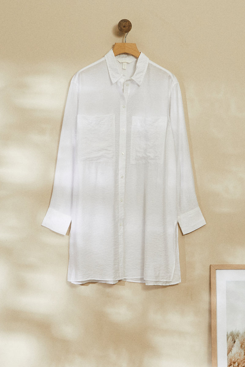White shirt dress