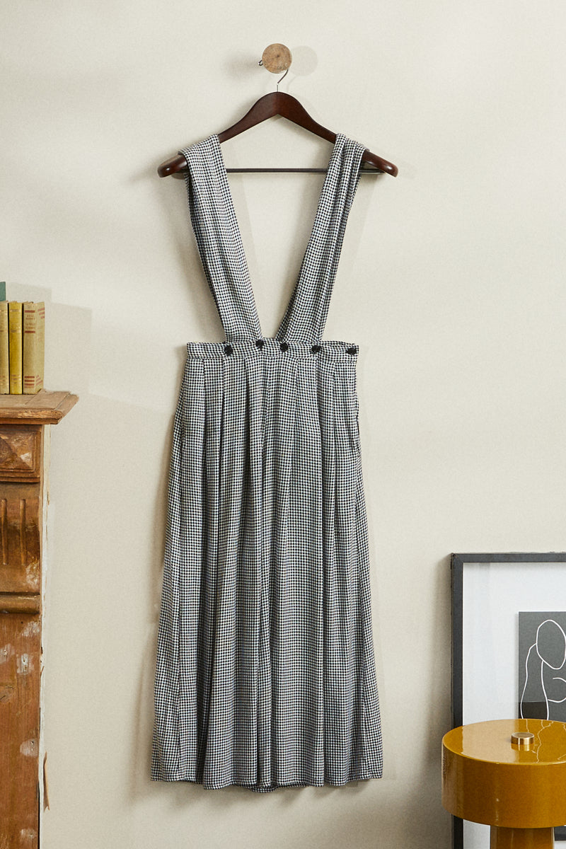 Black houndstooth jumpsuit