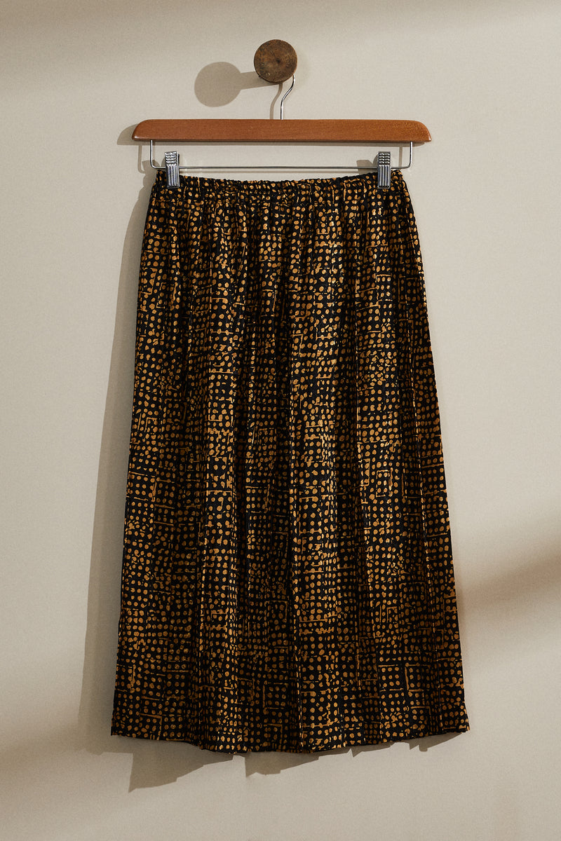 Graphic skirt and blouse set