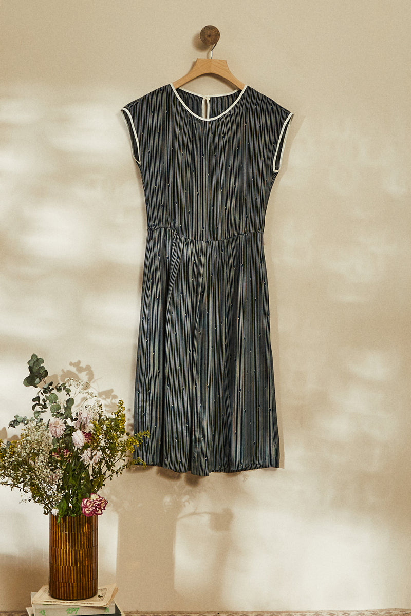 Striped dress and jacket set
