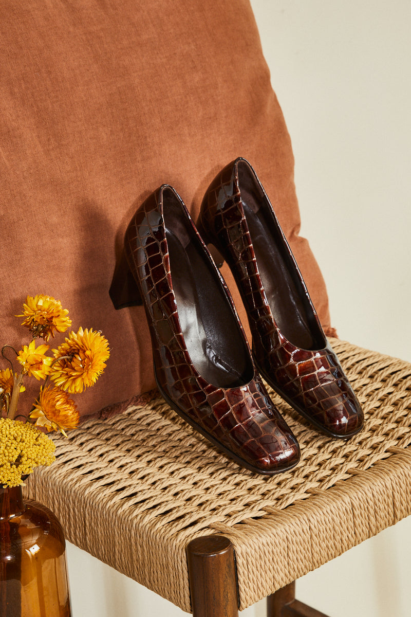 Brown patent pumps - Size 38.5