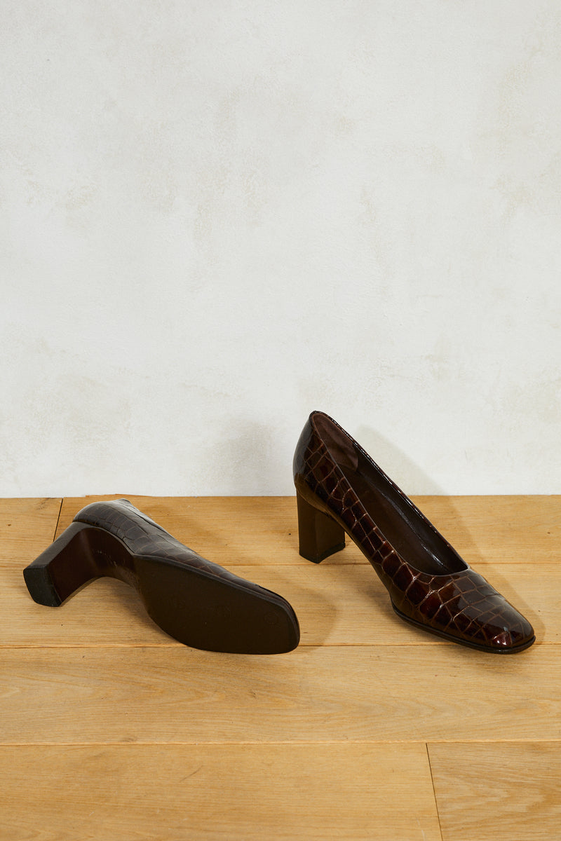 Brown patent pumps - Size 38.5