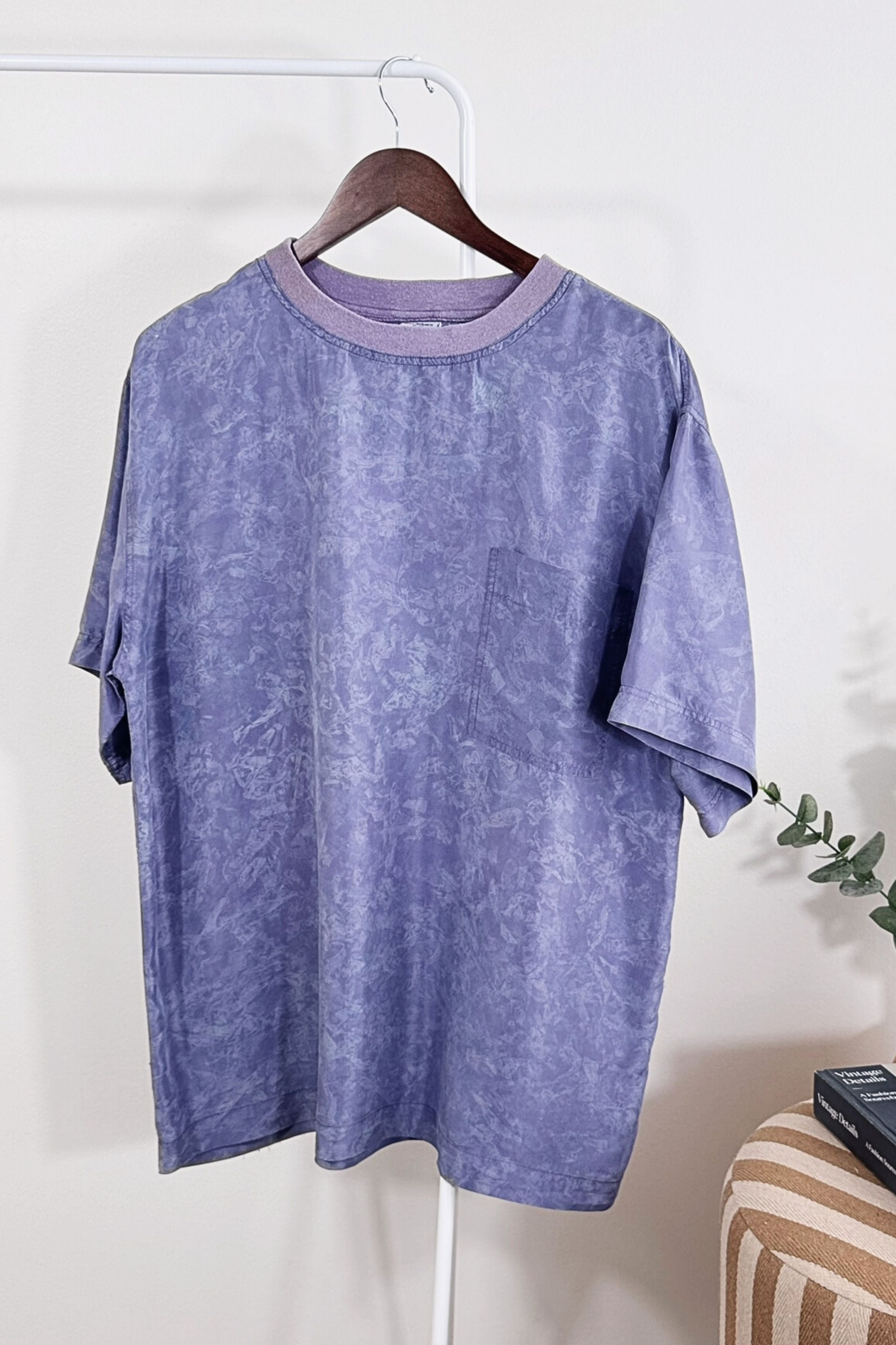 Lilac silk blouse