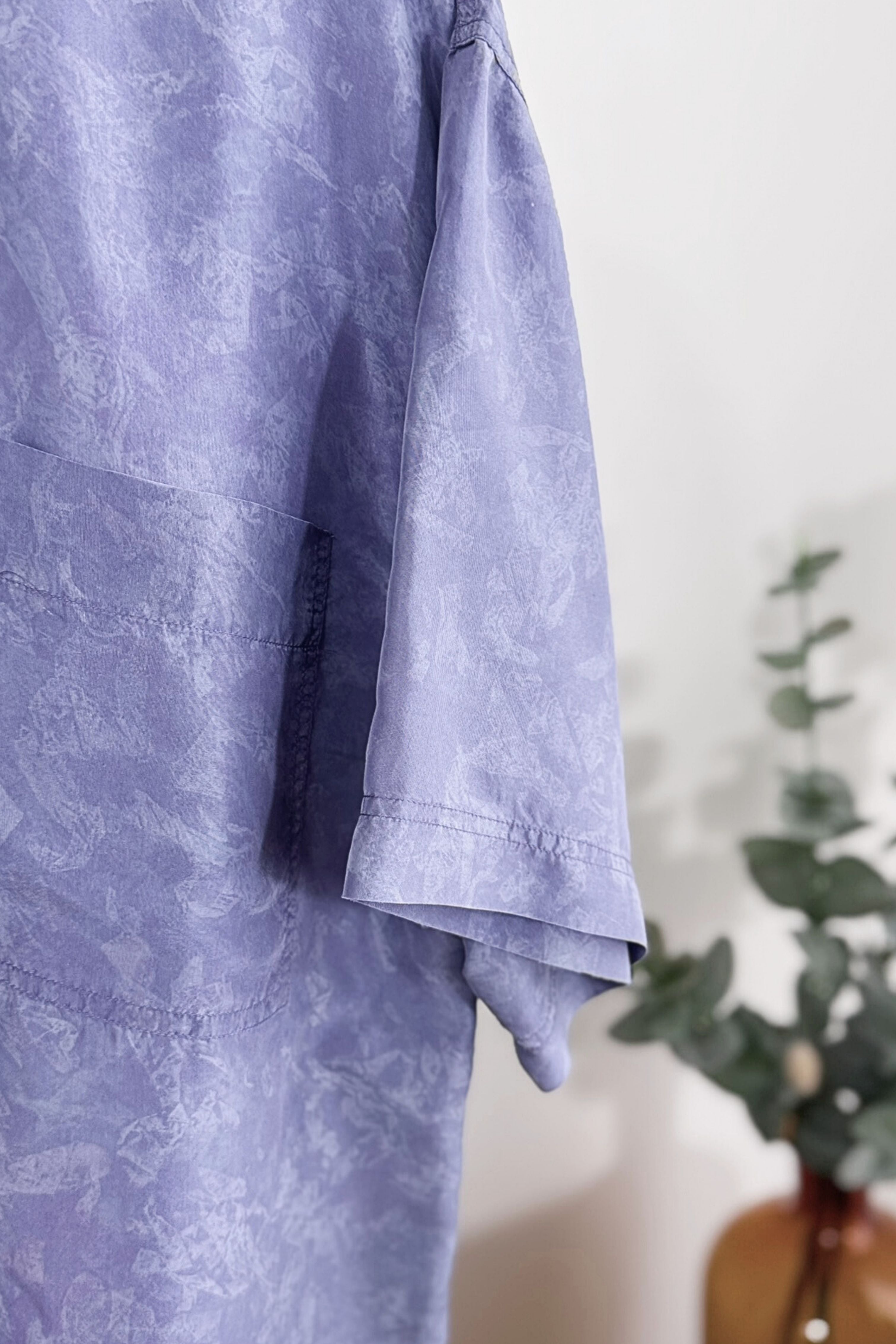 Lilac silk blouse