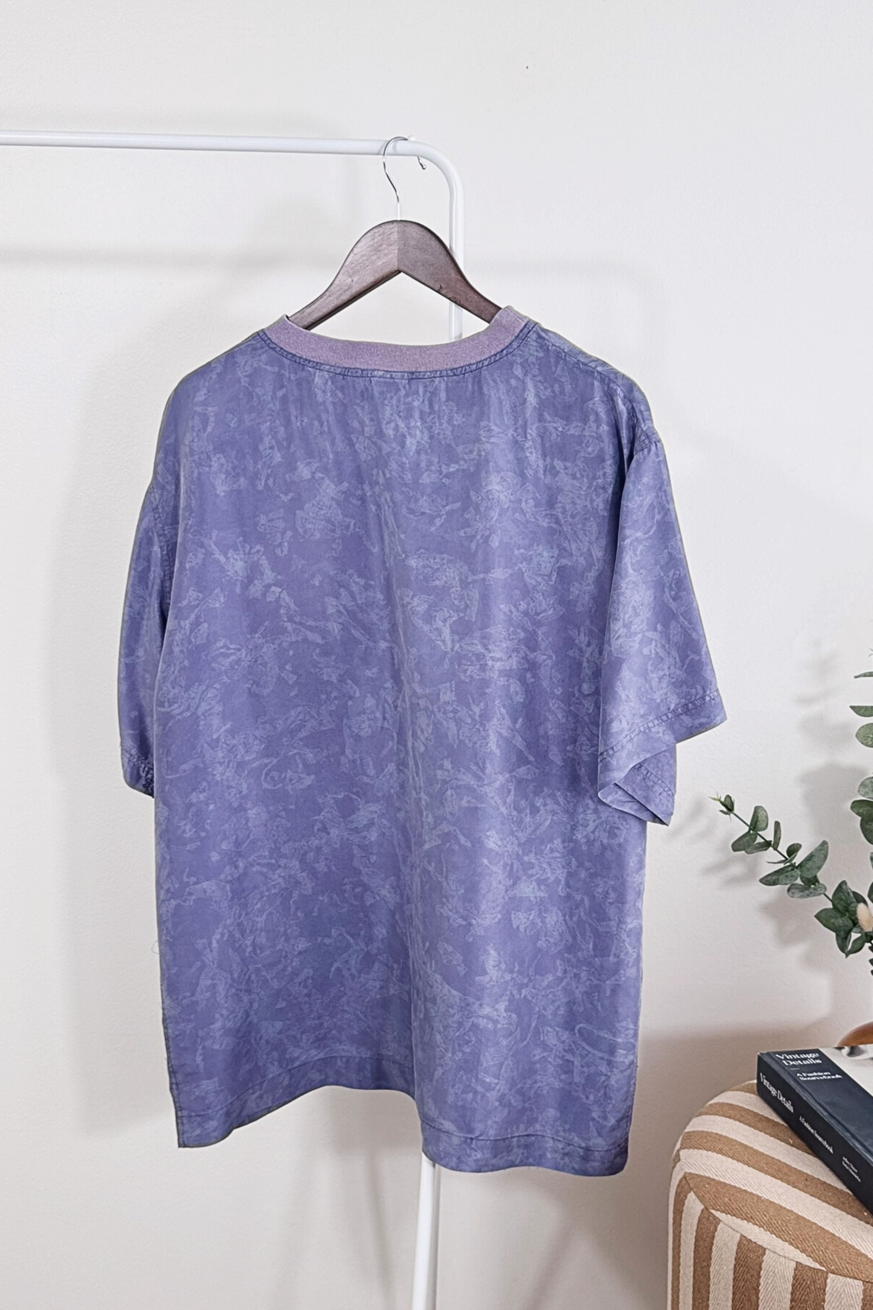 Lilac silk blouse