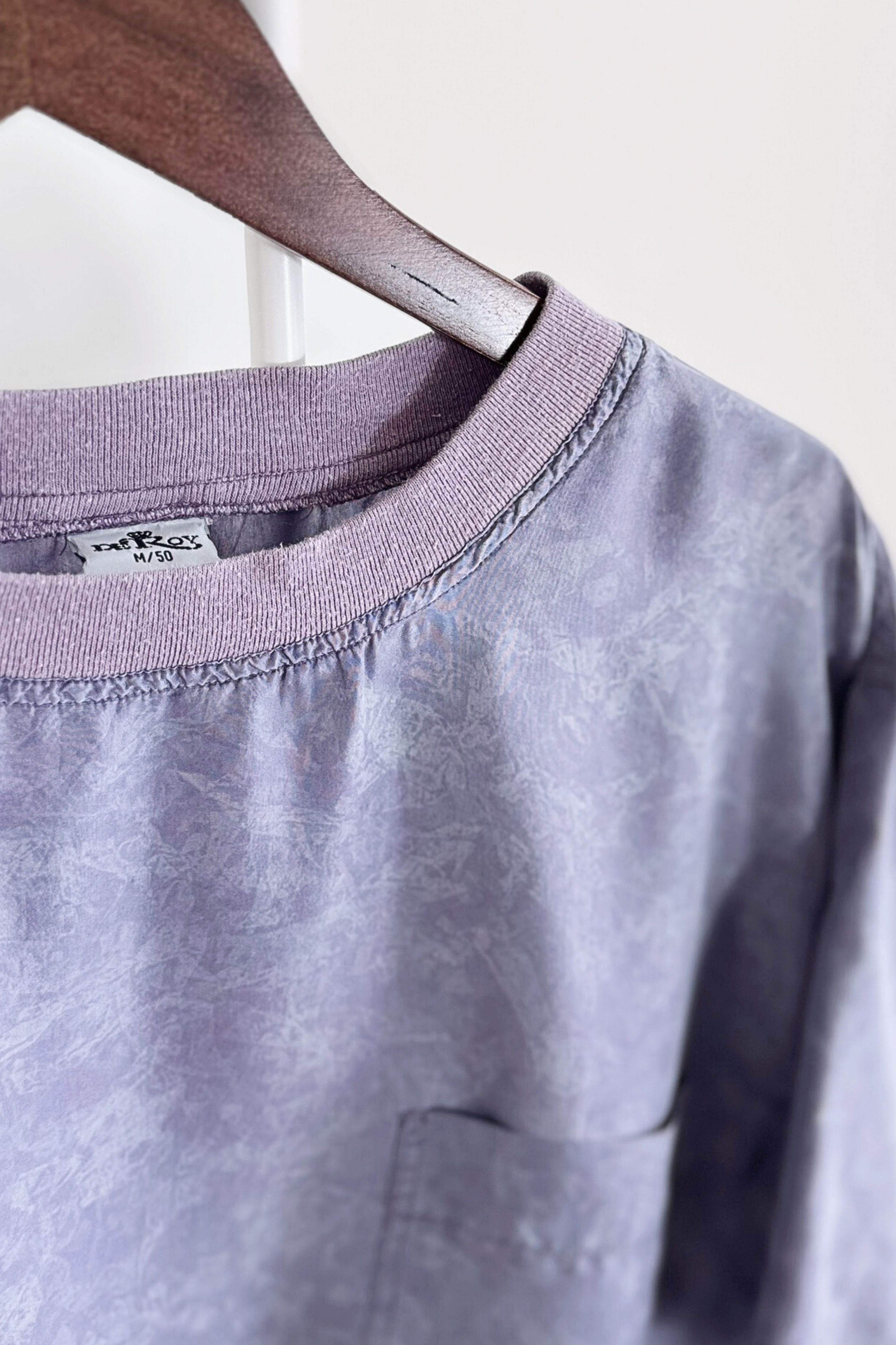 Lilac silk blouse