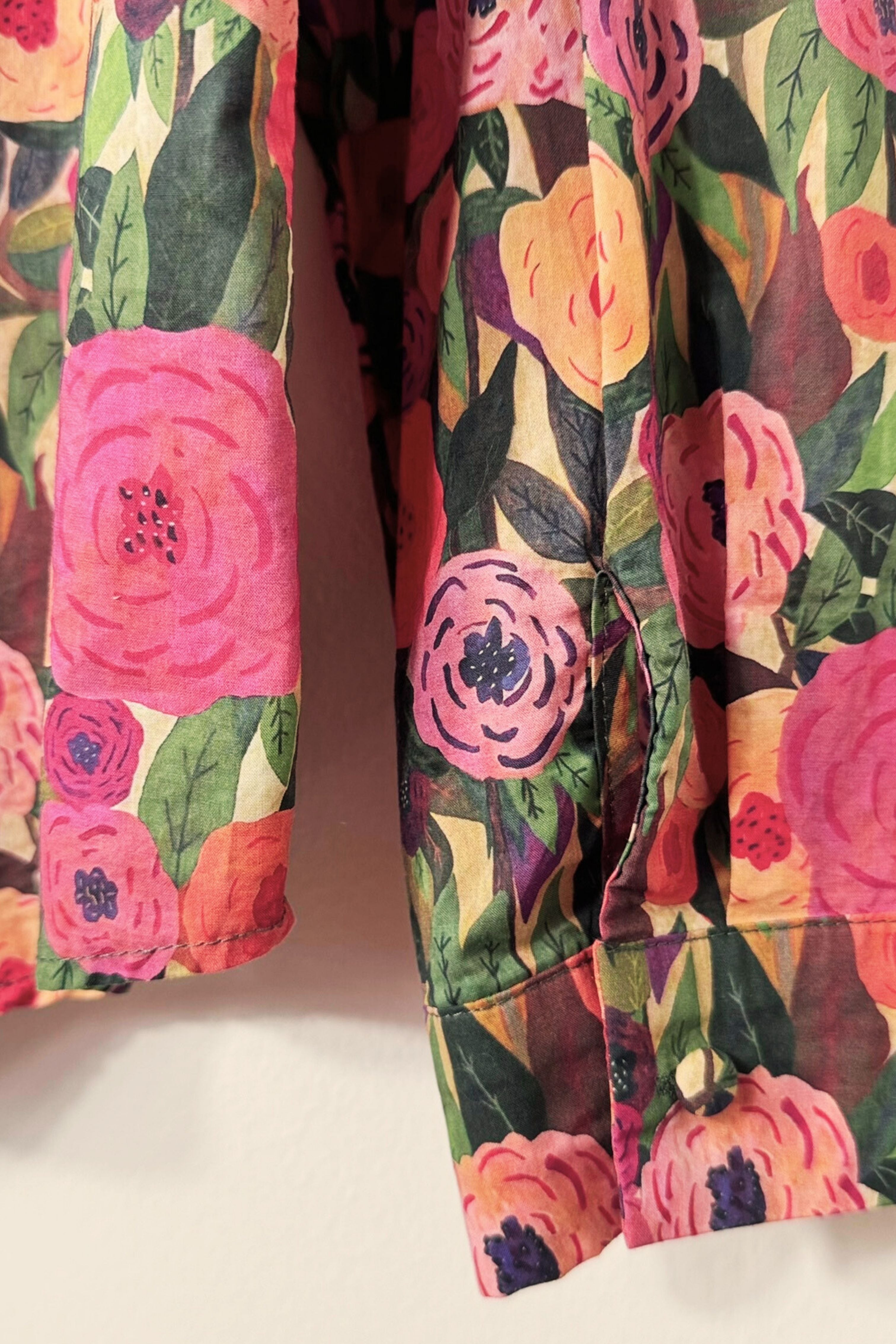 Printed cotton blouse