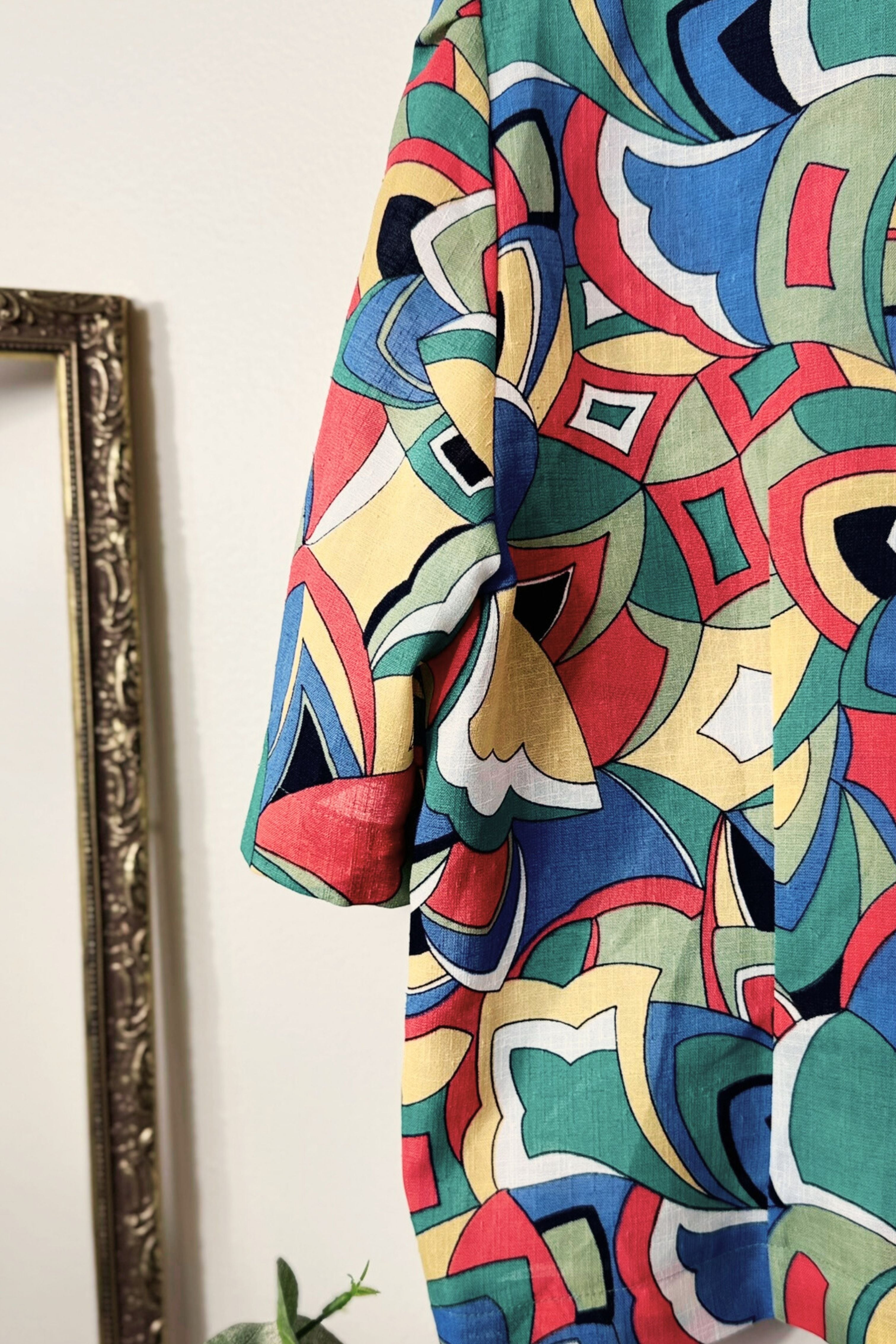 Colorful striped blouse
