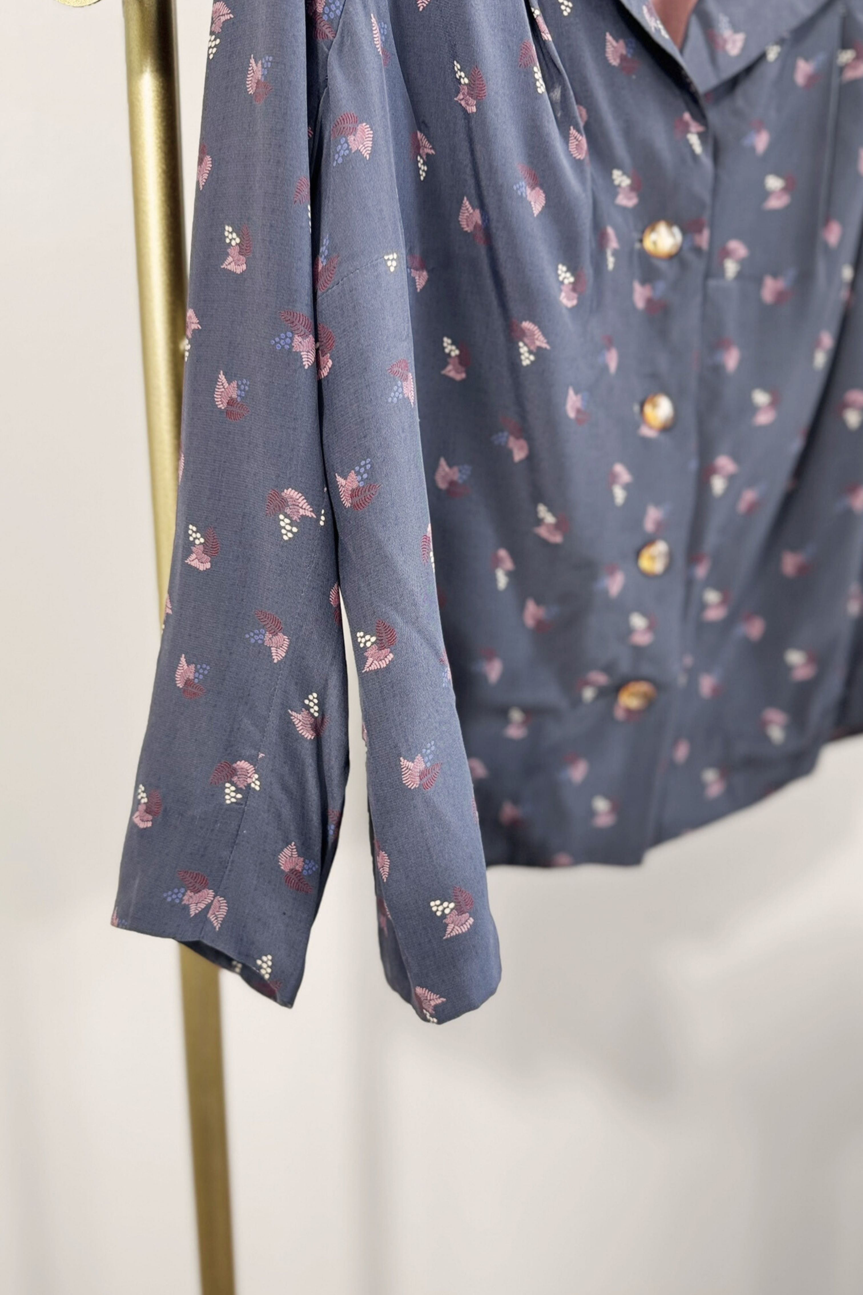 Pearl-embroidered silk jacket
