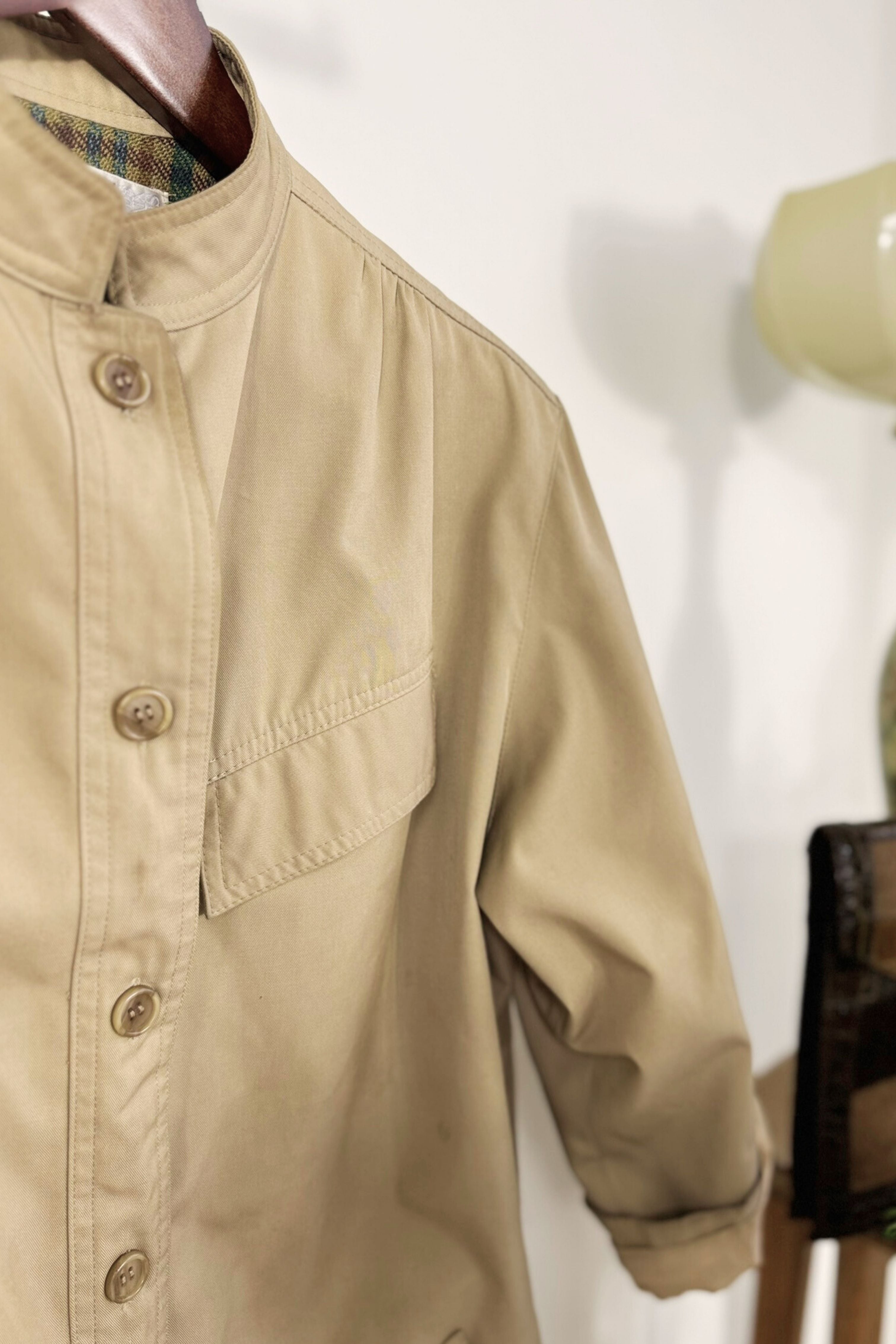 Light gray trench coat