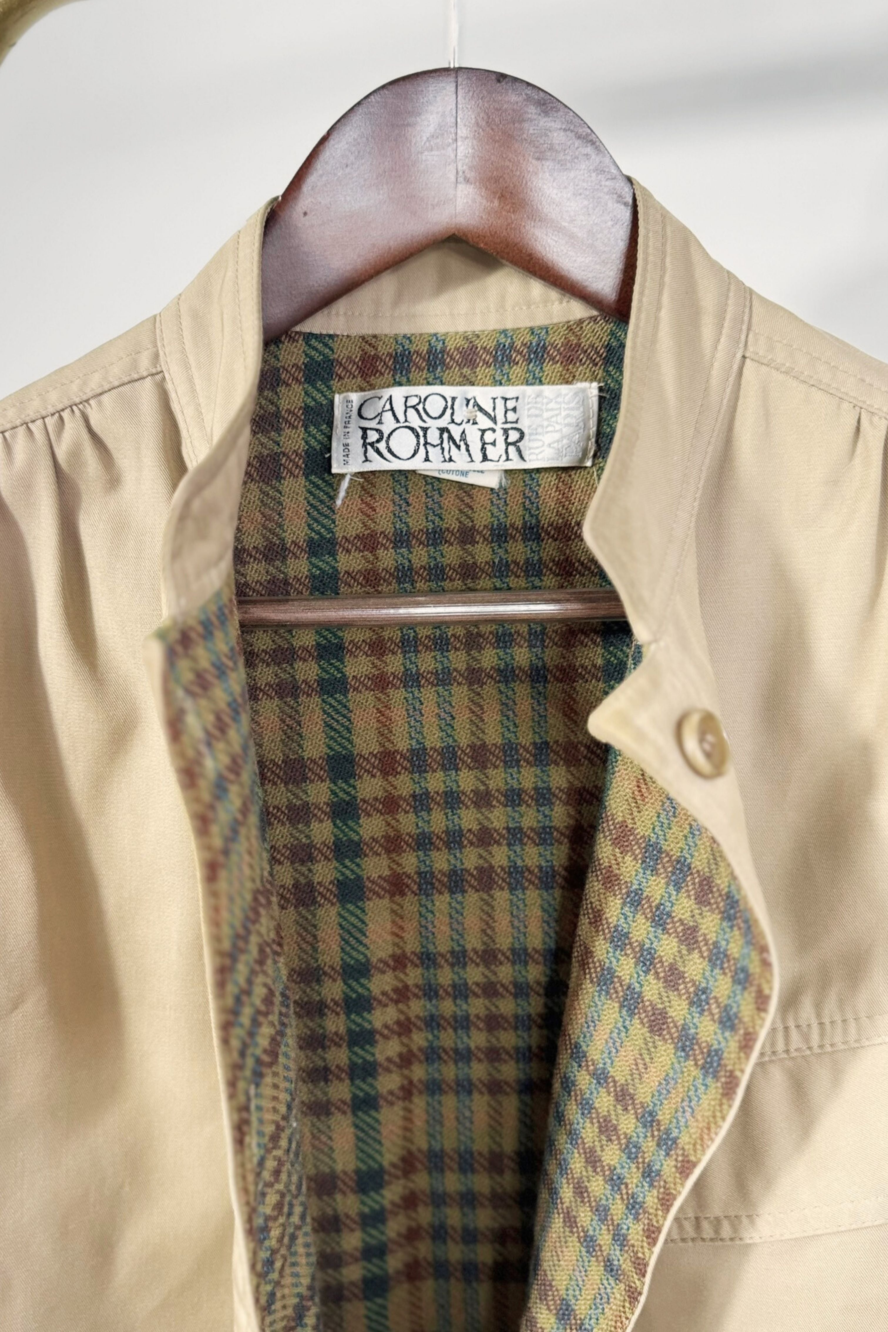 Light gray trench coat