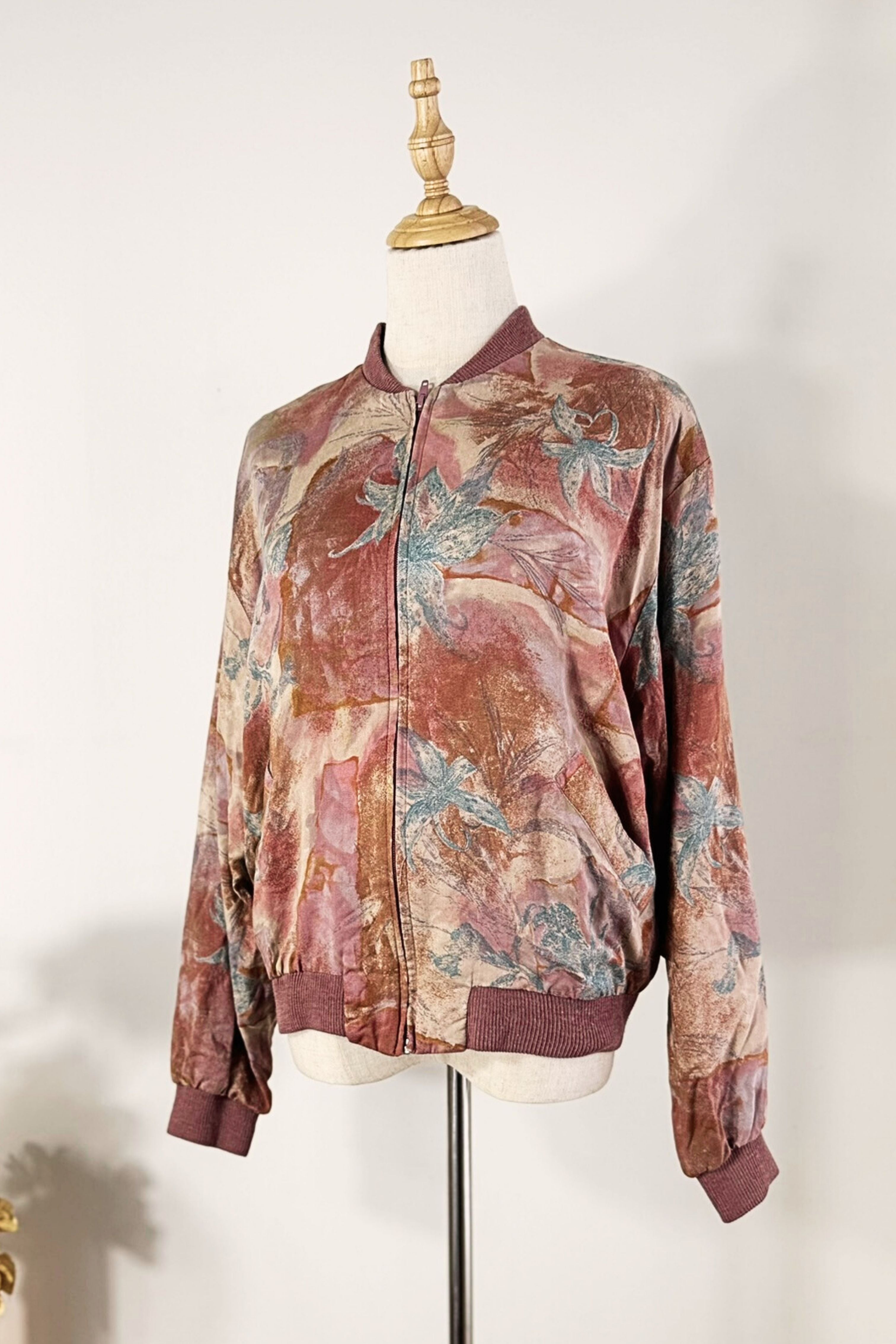 Purple silk jacket