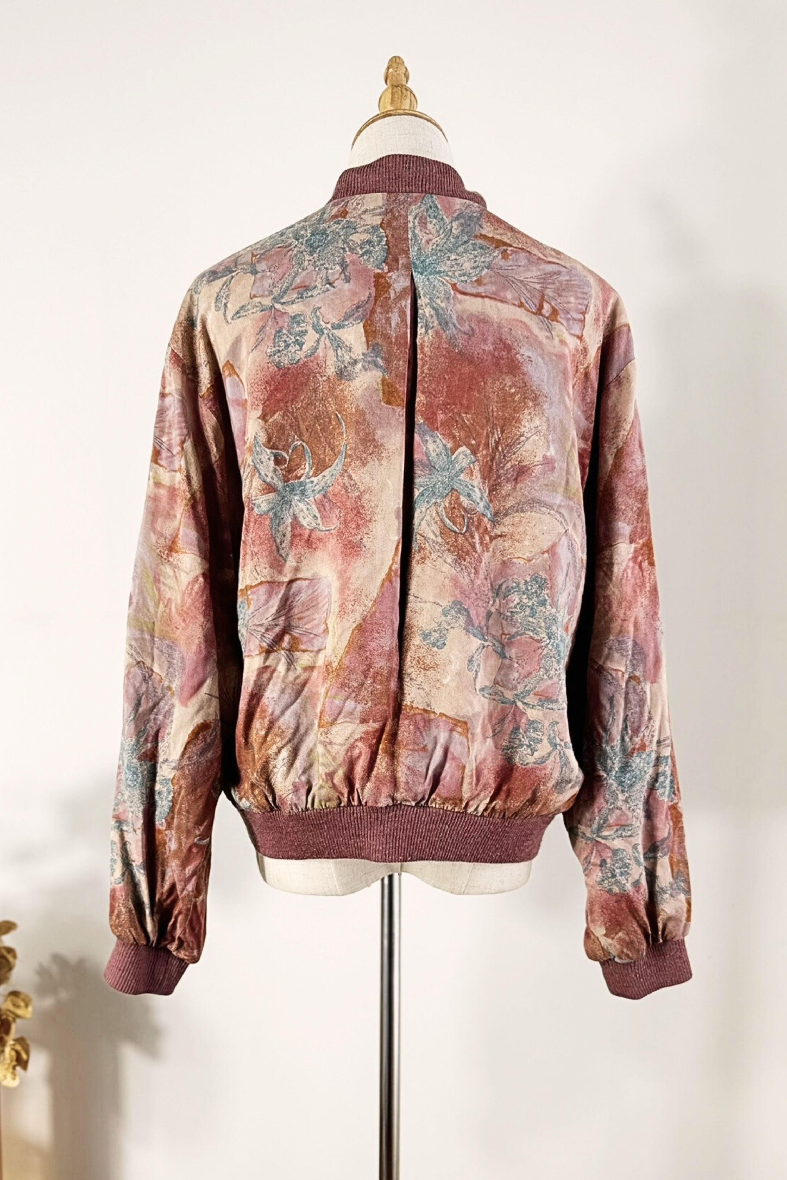 Purple silk jacket