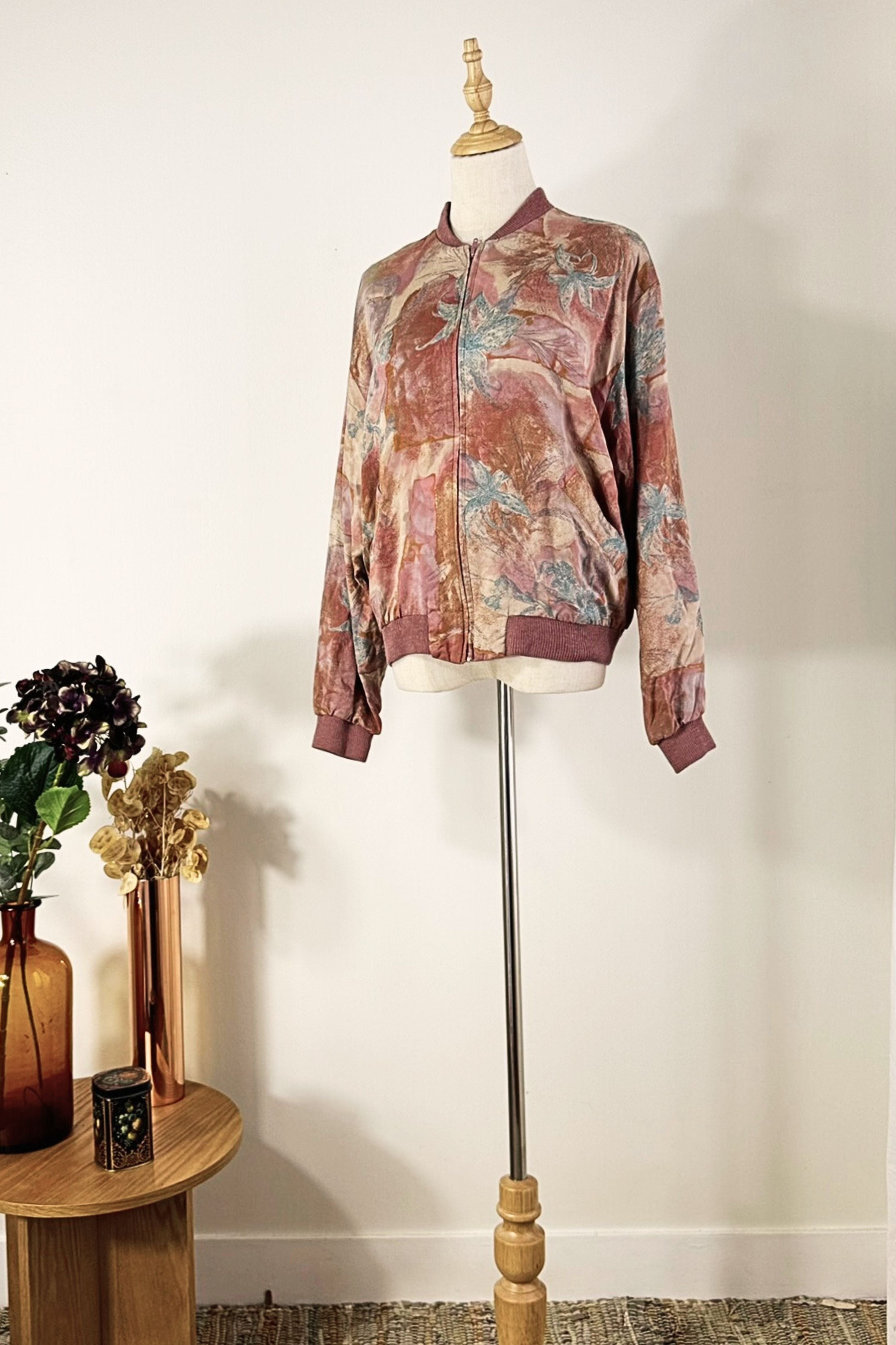 Purple silk jacket