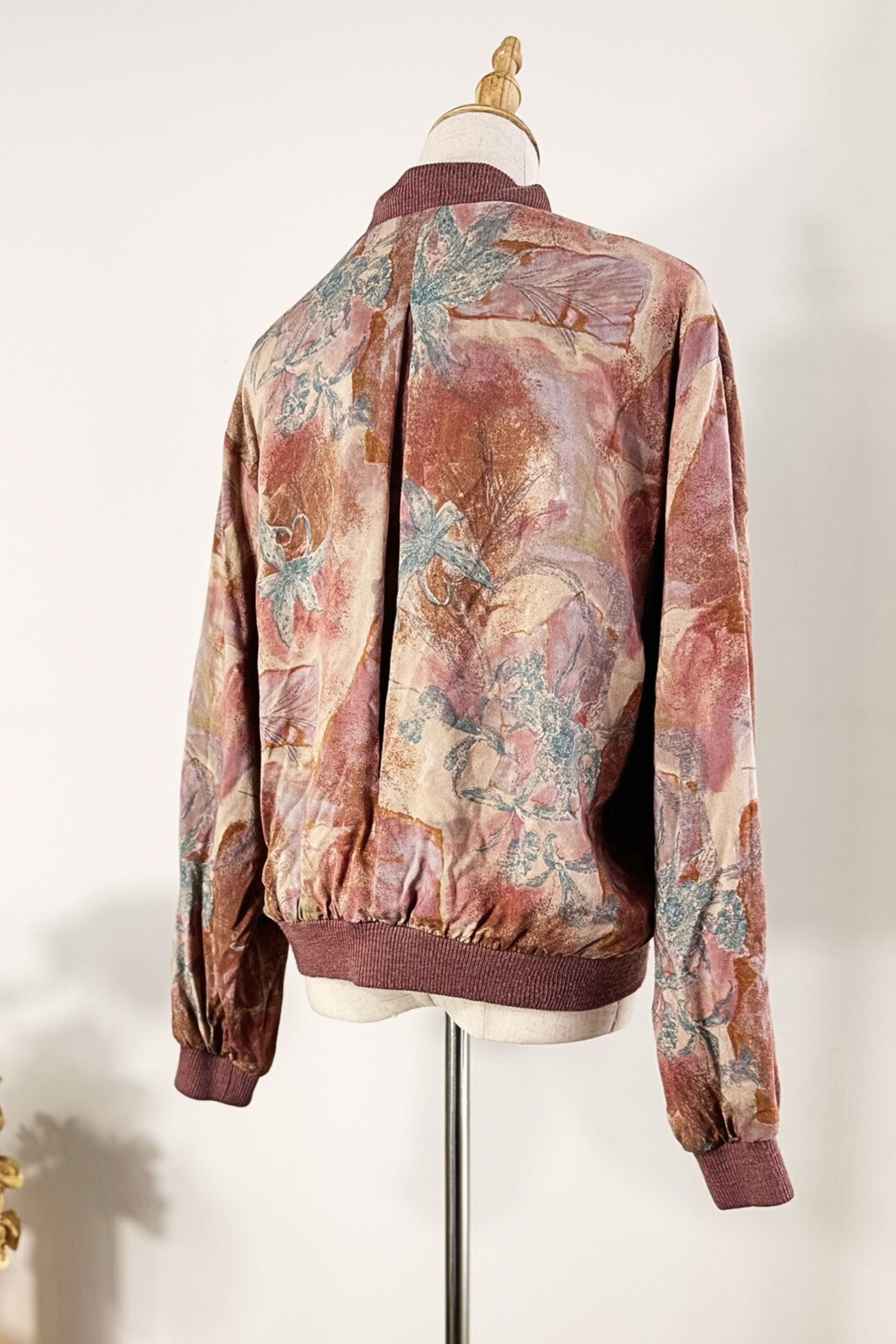Purple silk jacket