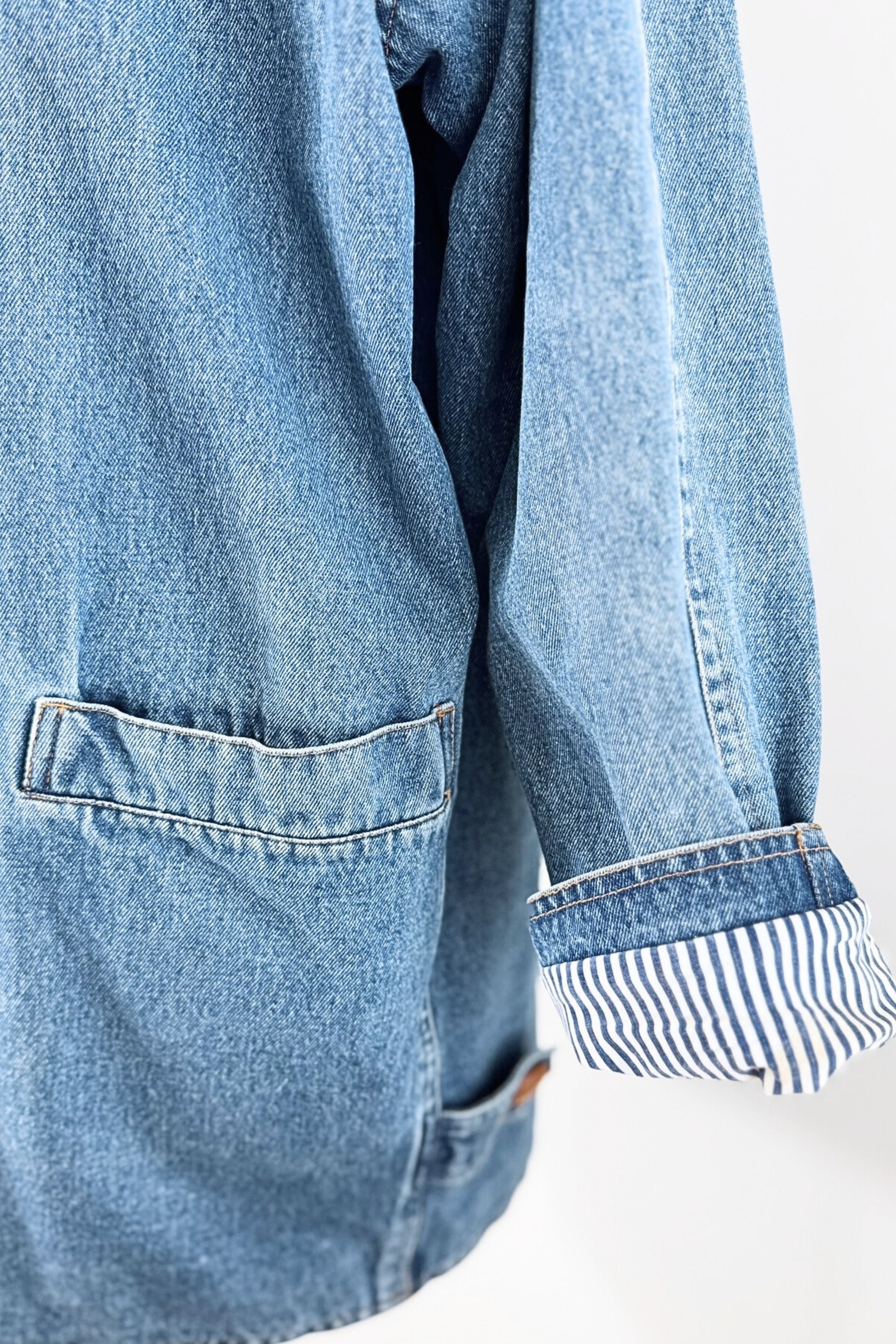 Sherpa denim jacket