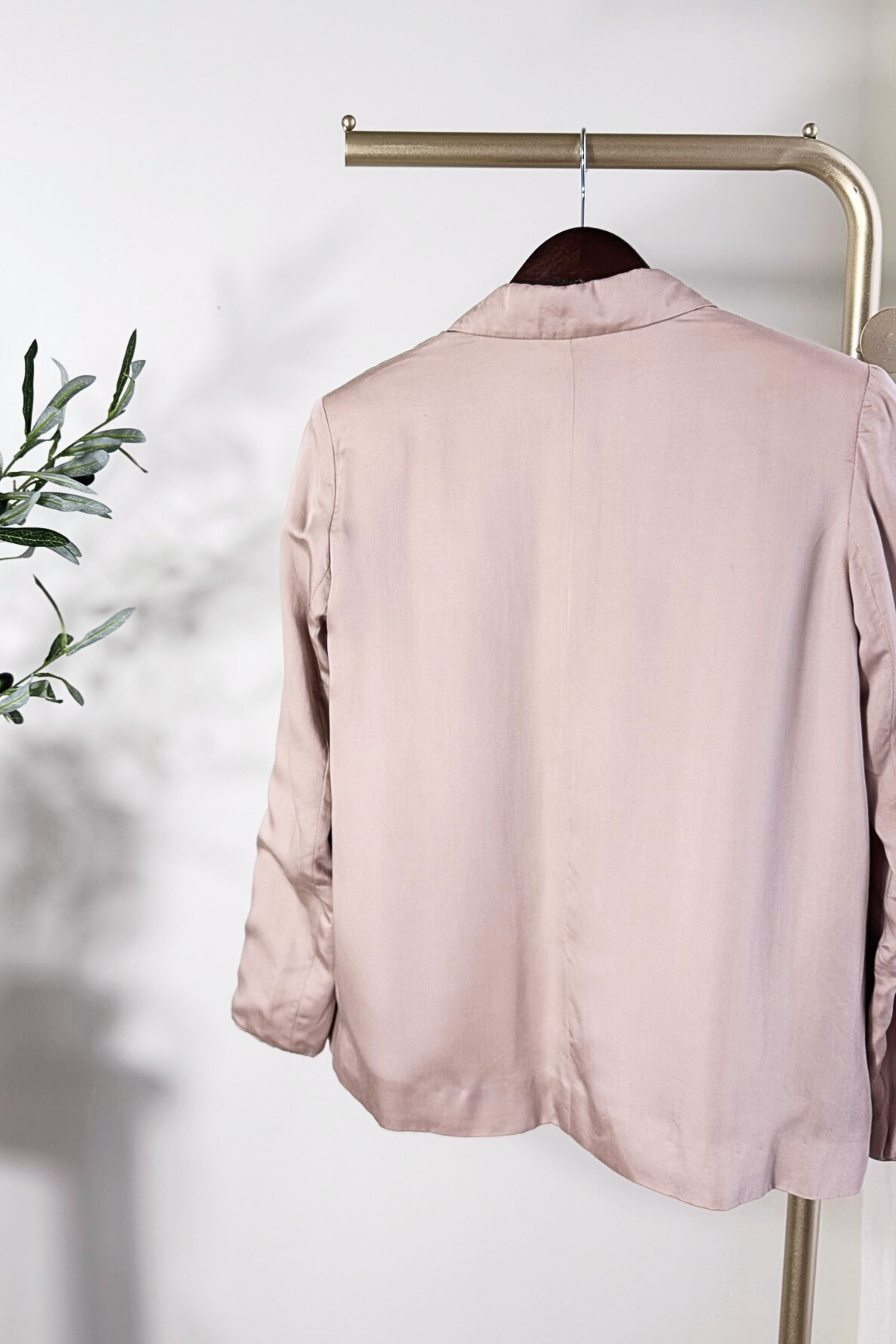 Pearl-embroidered silk jacket