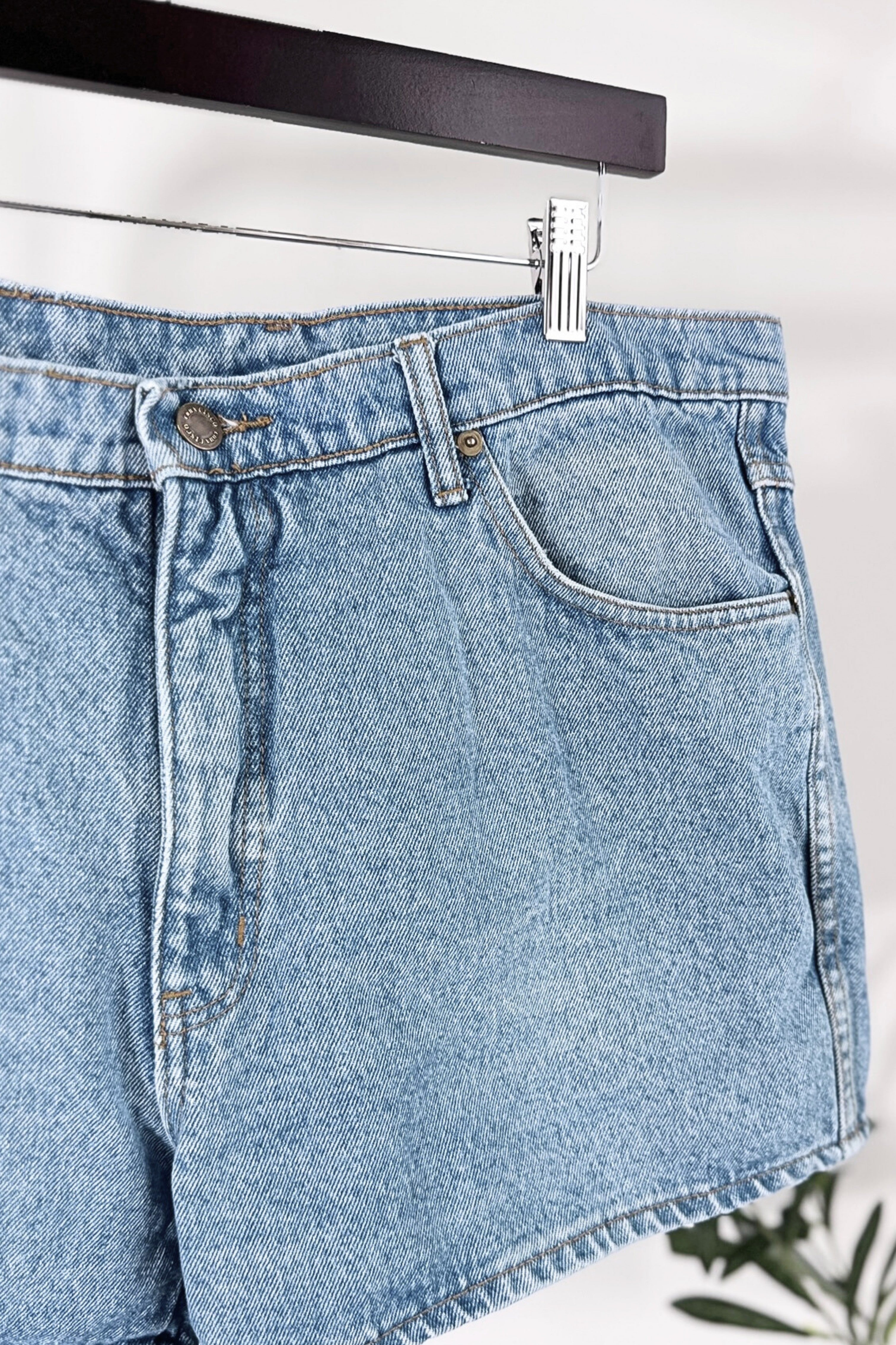 Short en jeans court large denim moyen