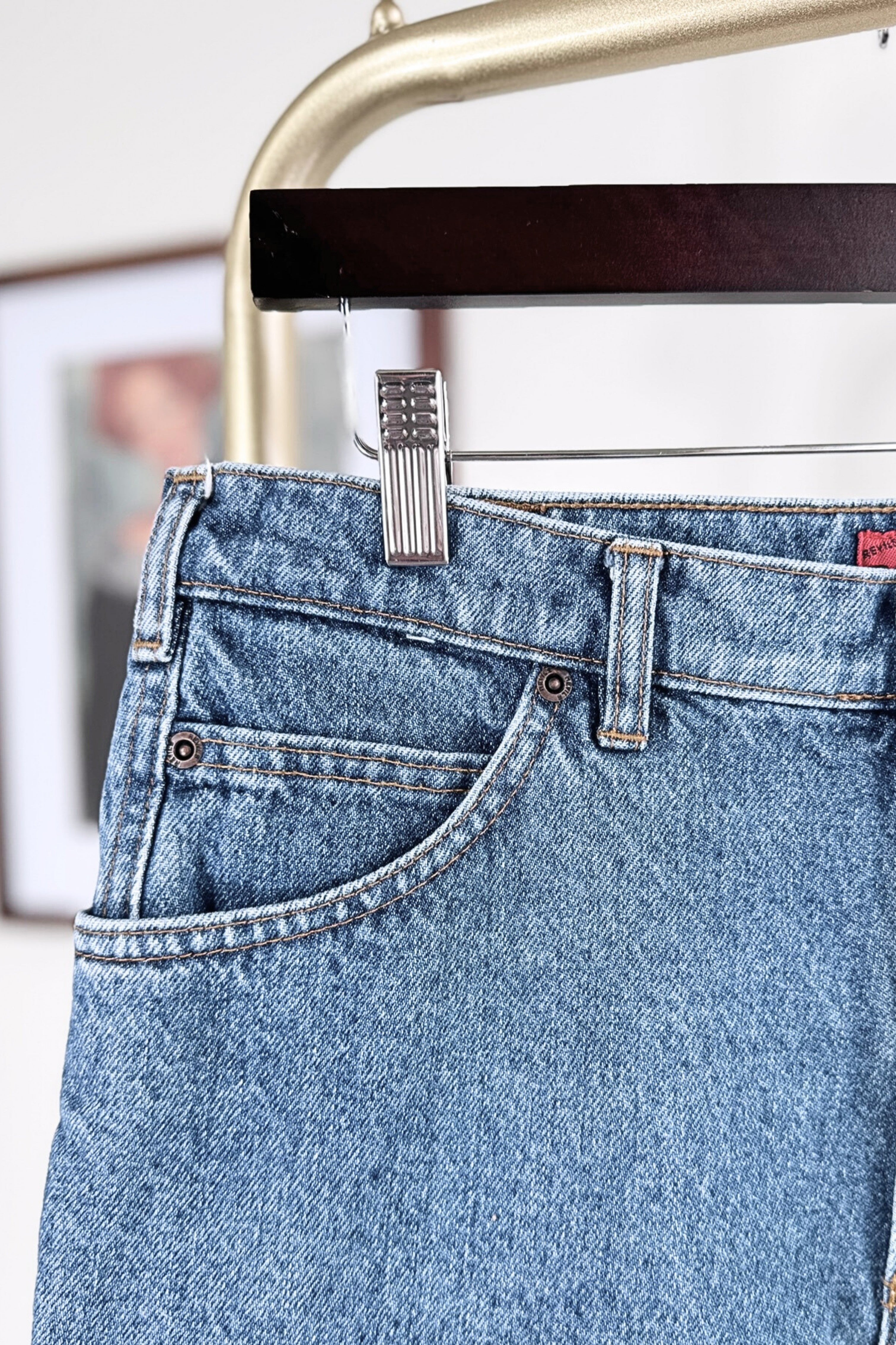 Short en jeans court denim moyen