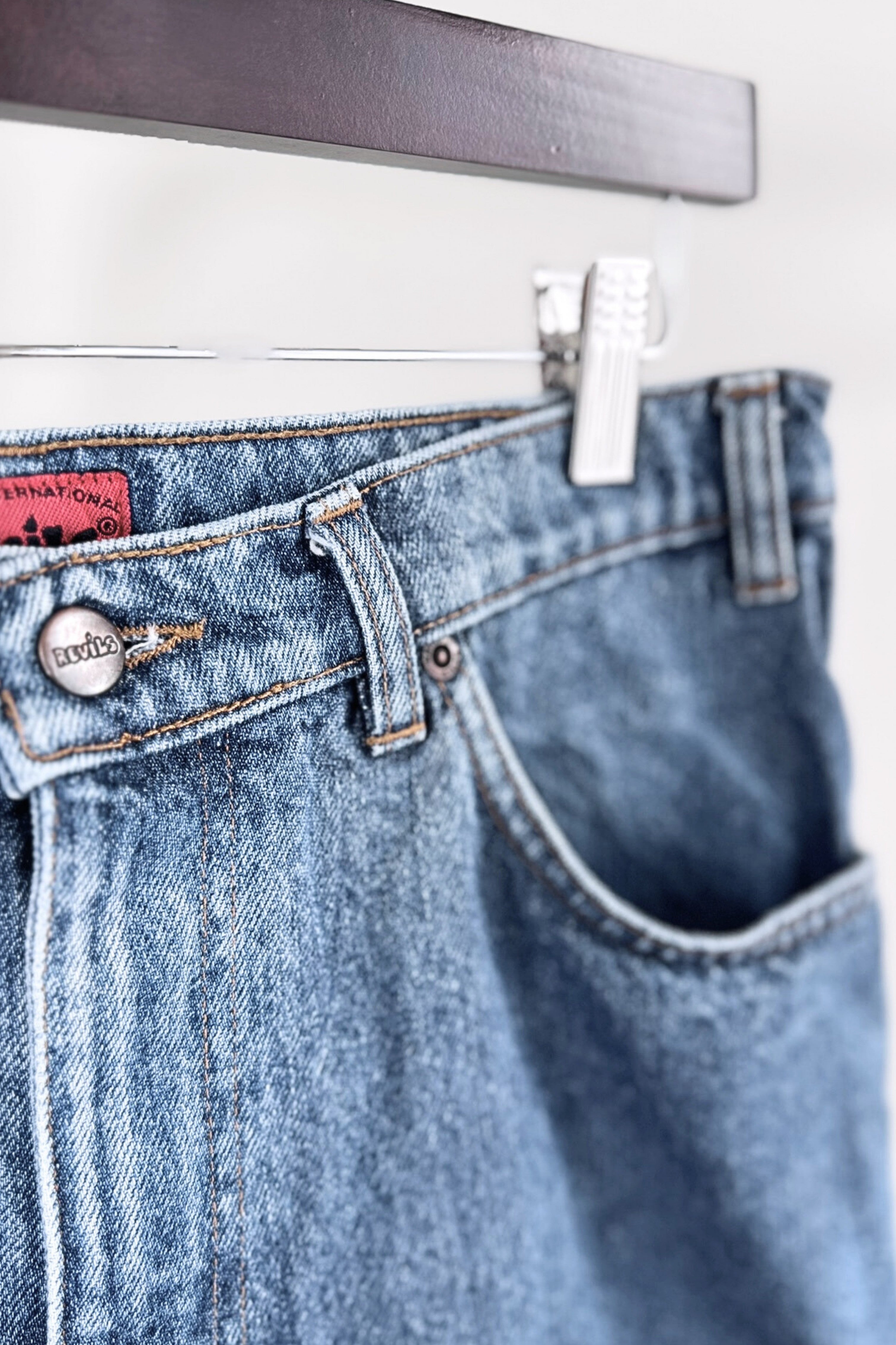 Short en jeans court denim moyen