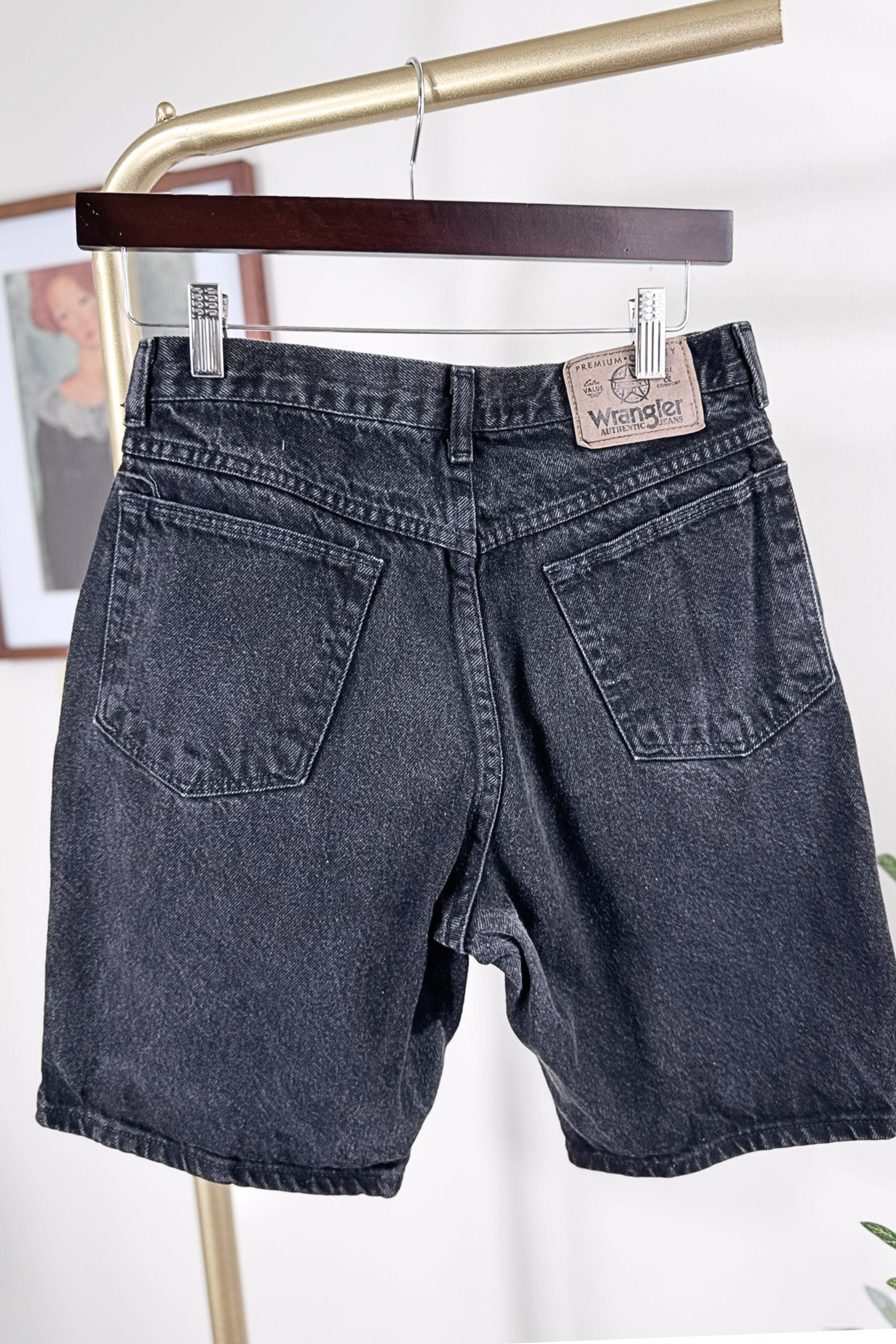 Bermuda en jeans denim noir