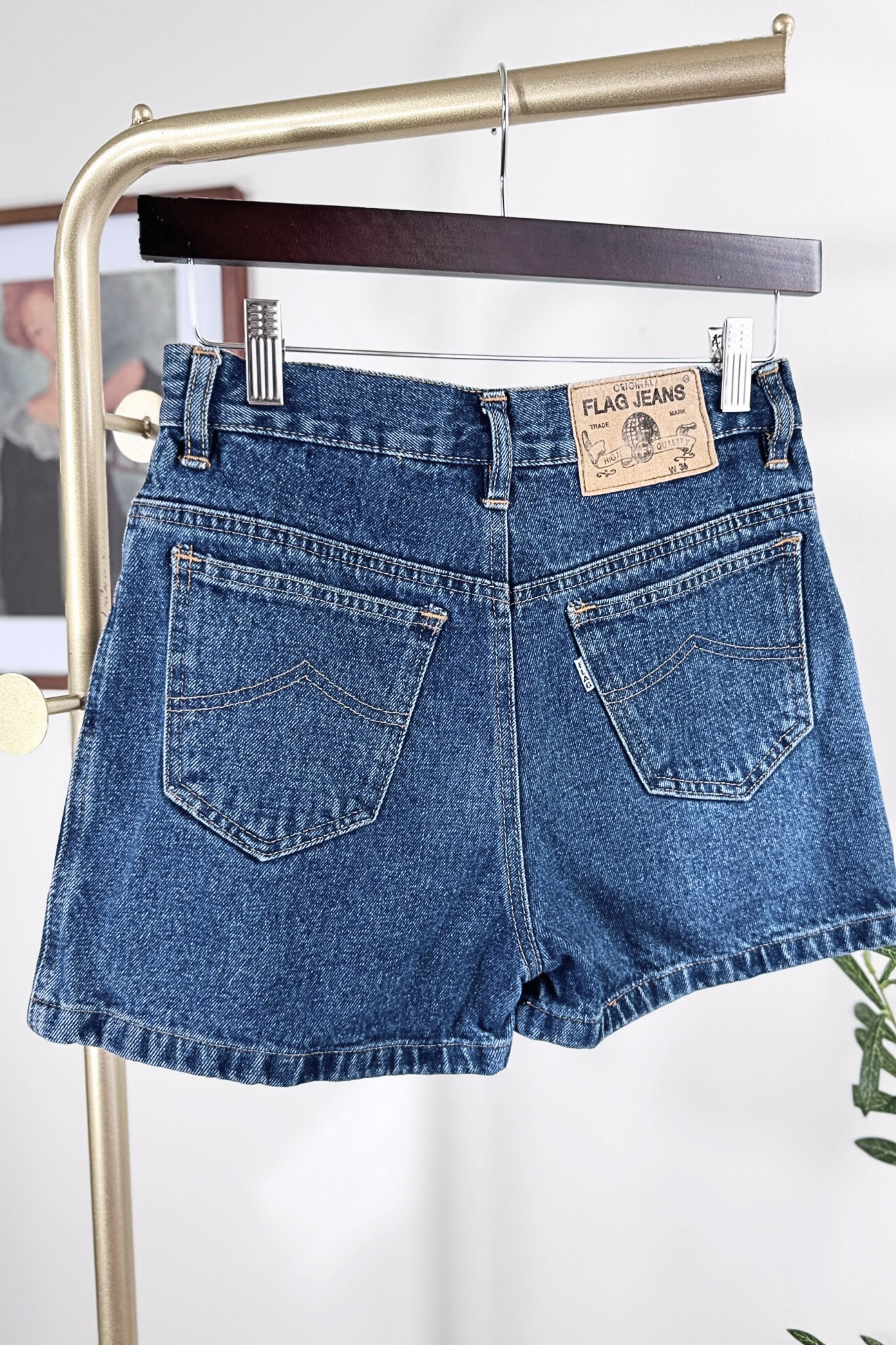 Short en jeans court denim brut