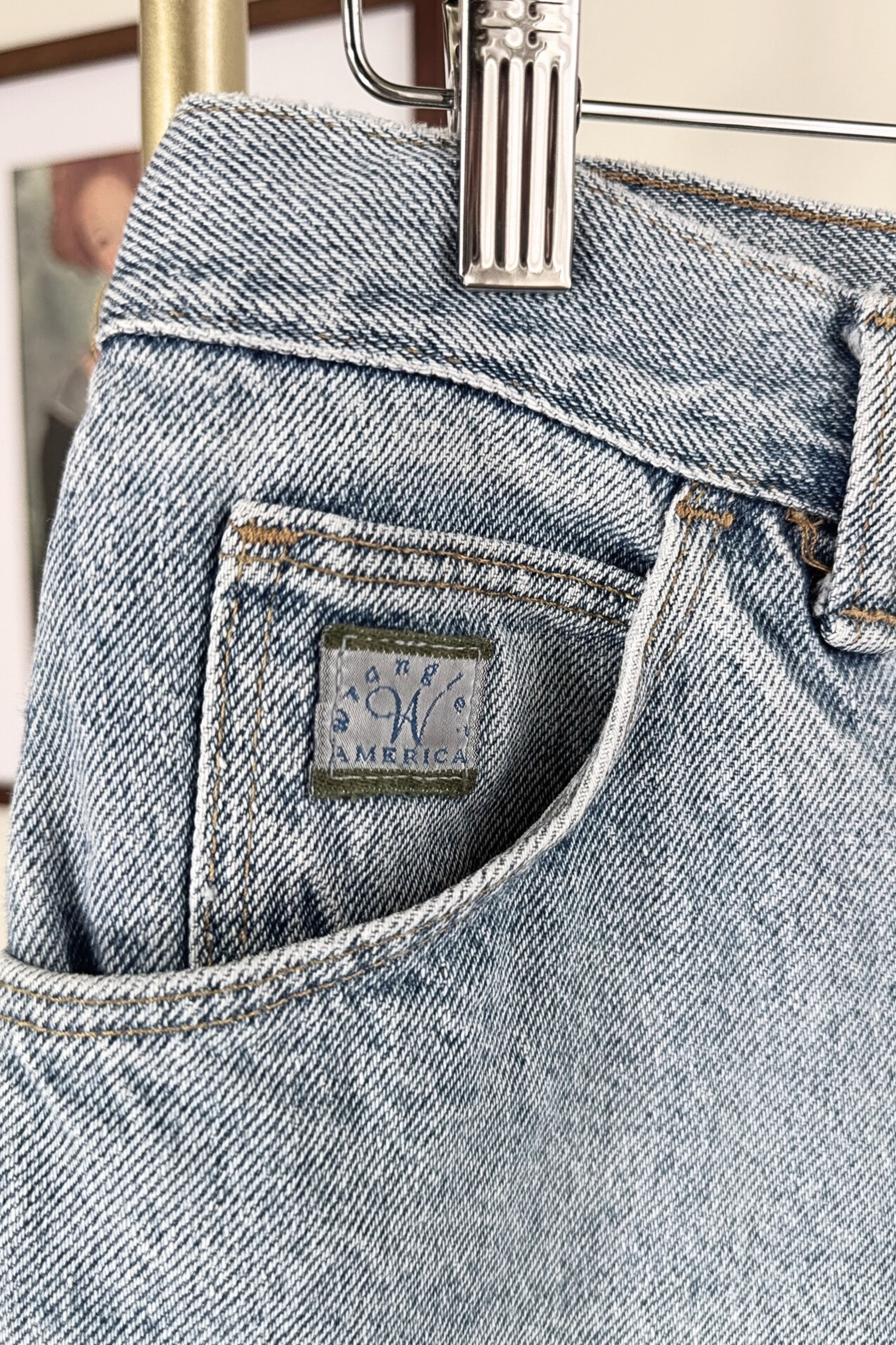 Bermuda Wrangler en jeans denim moyen