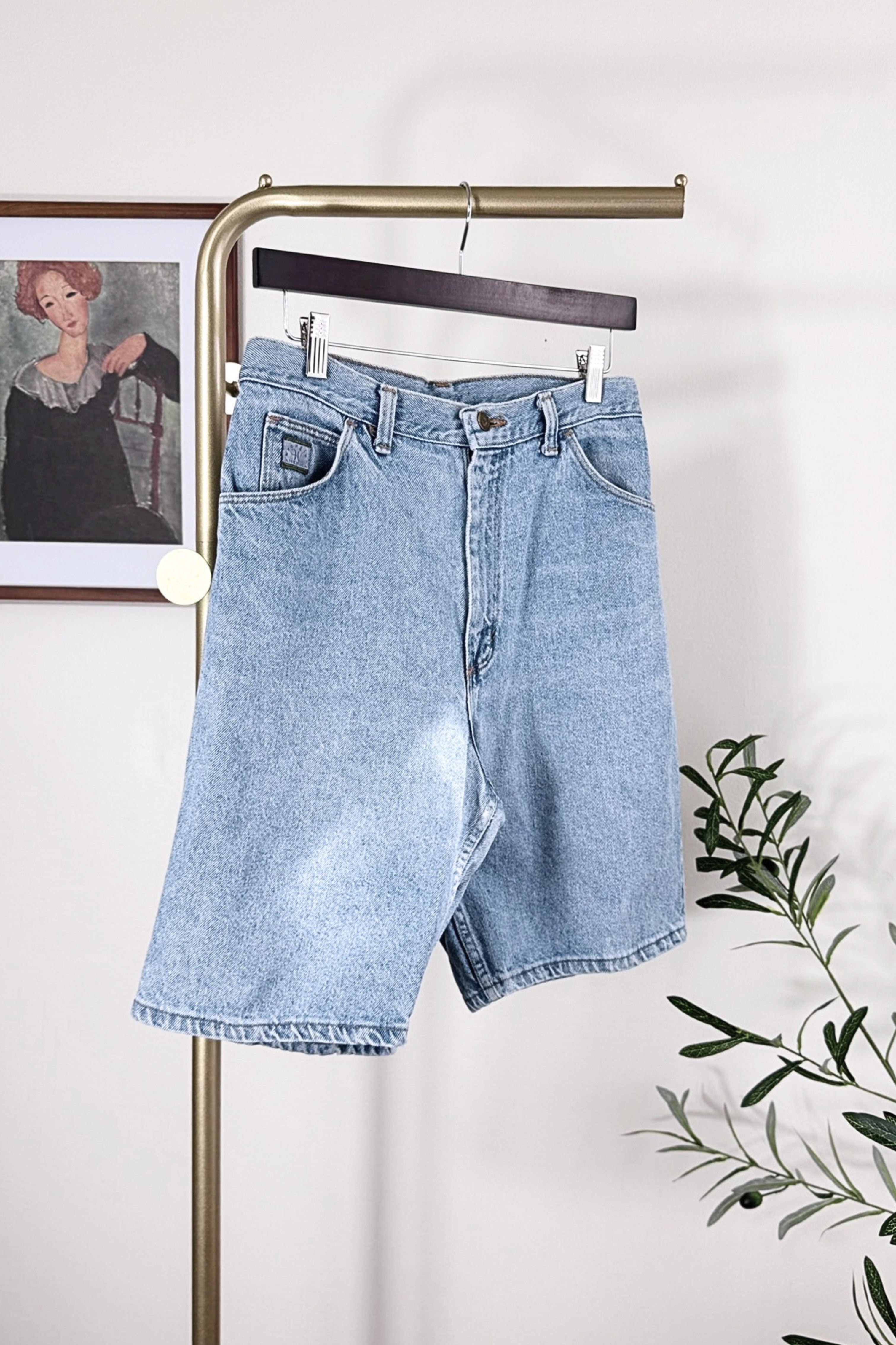 Bermuda Wrangler en jeans denim moyen
