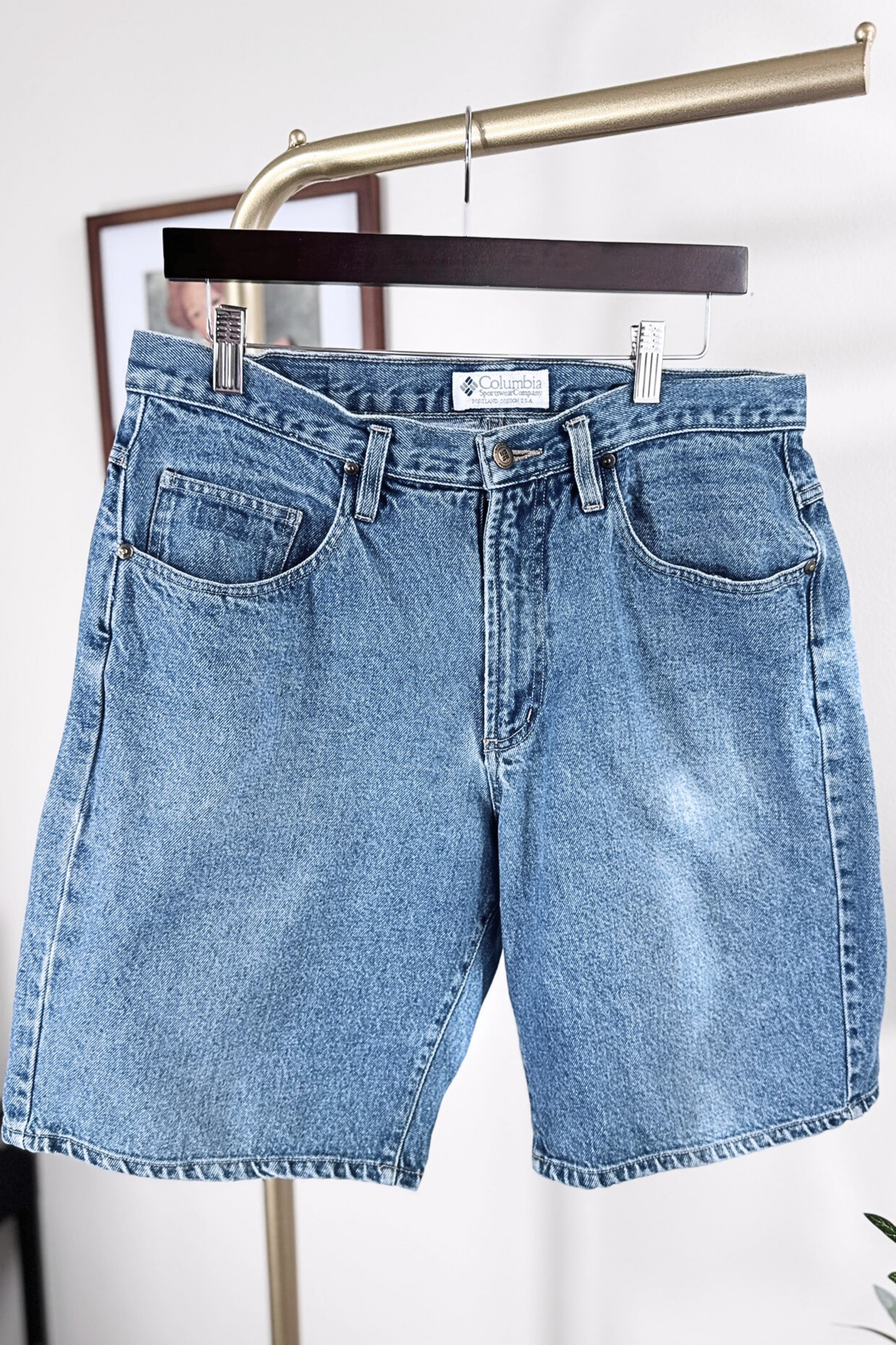 Bermuda Columbia en jeans denim moyen