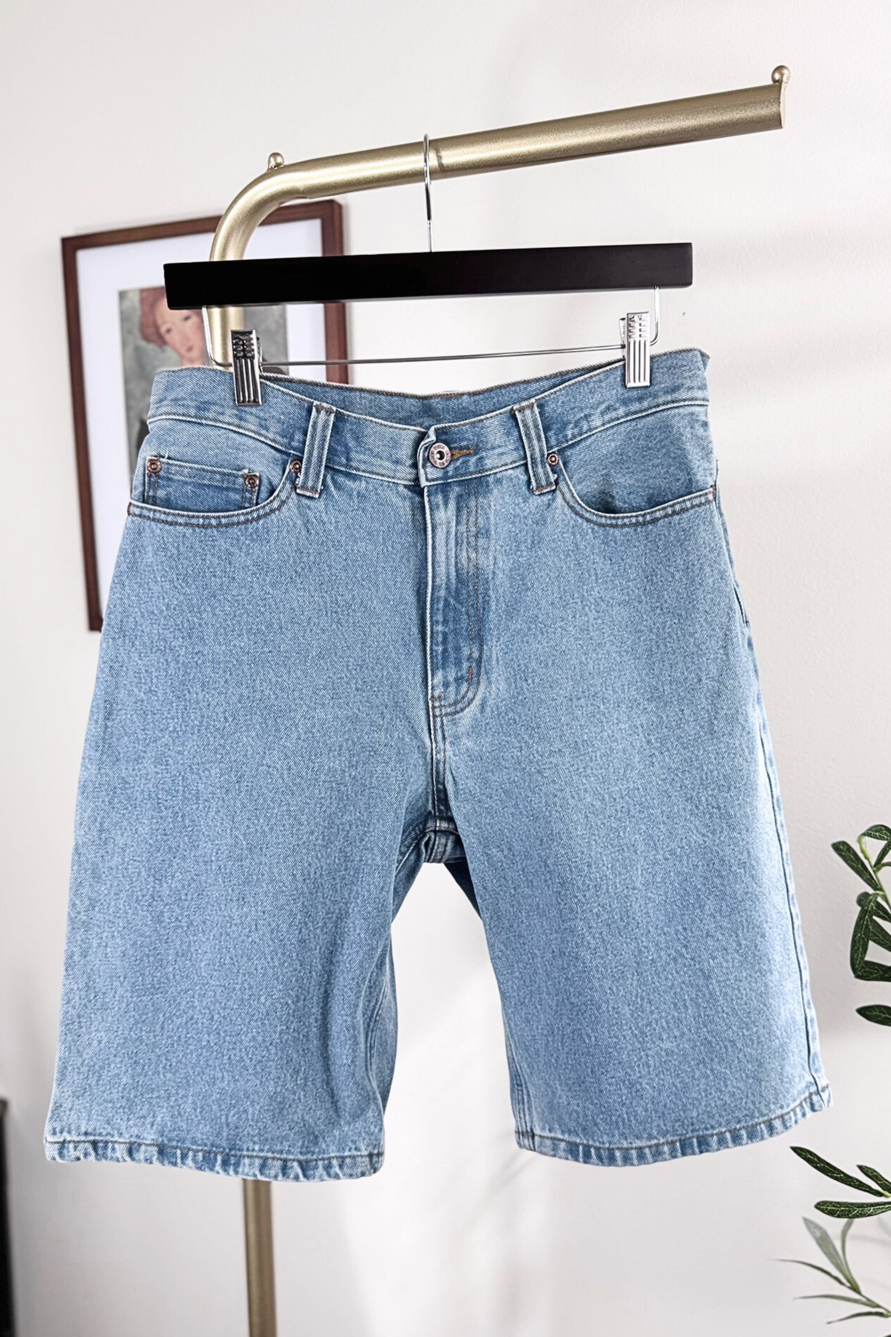 Bermuda en jeans long denim moyen