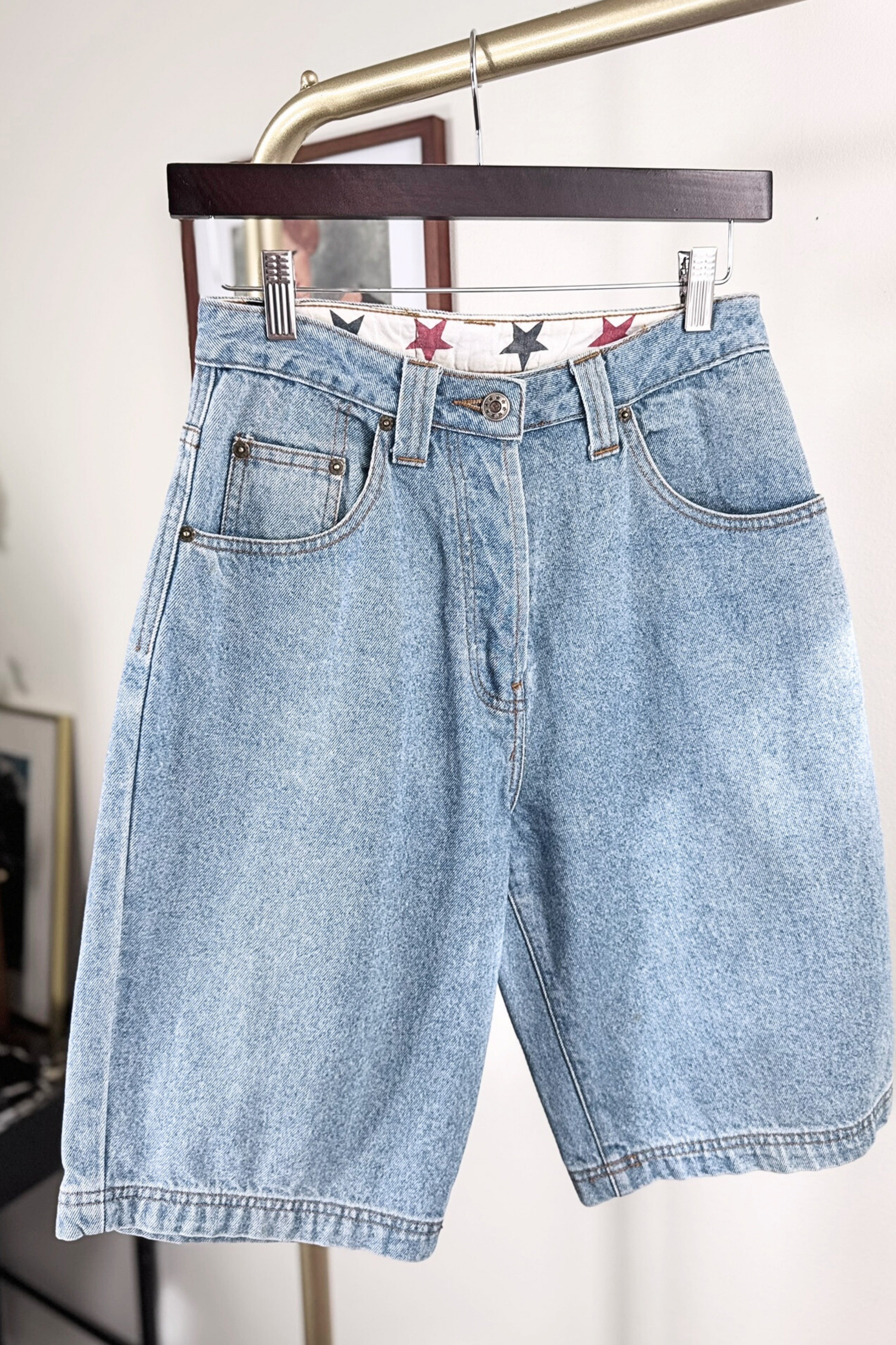 Bermuda en jeans vintage denim moyen