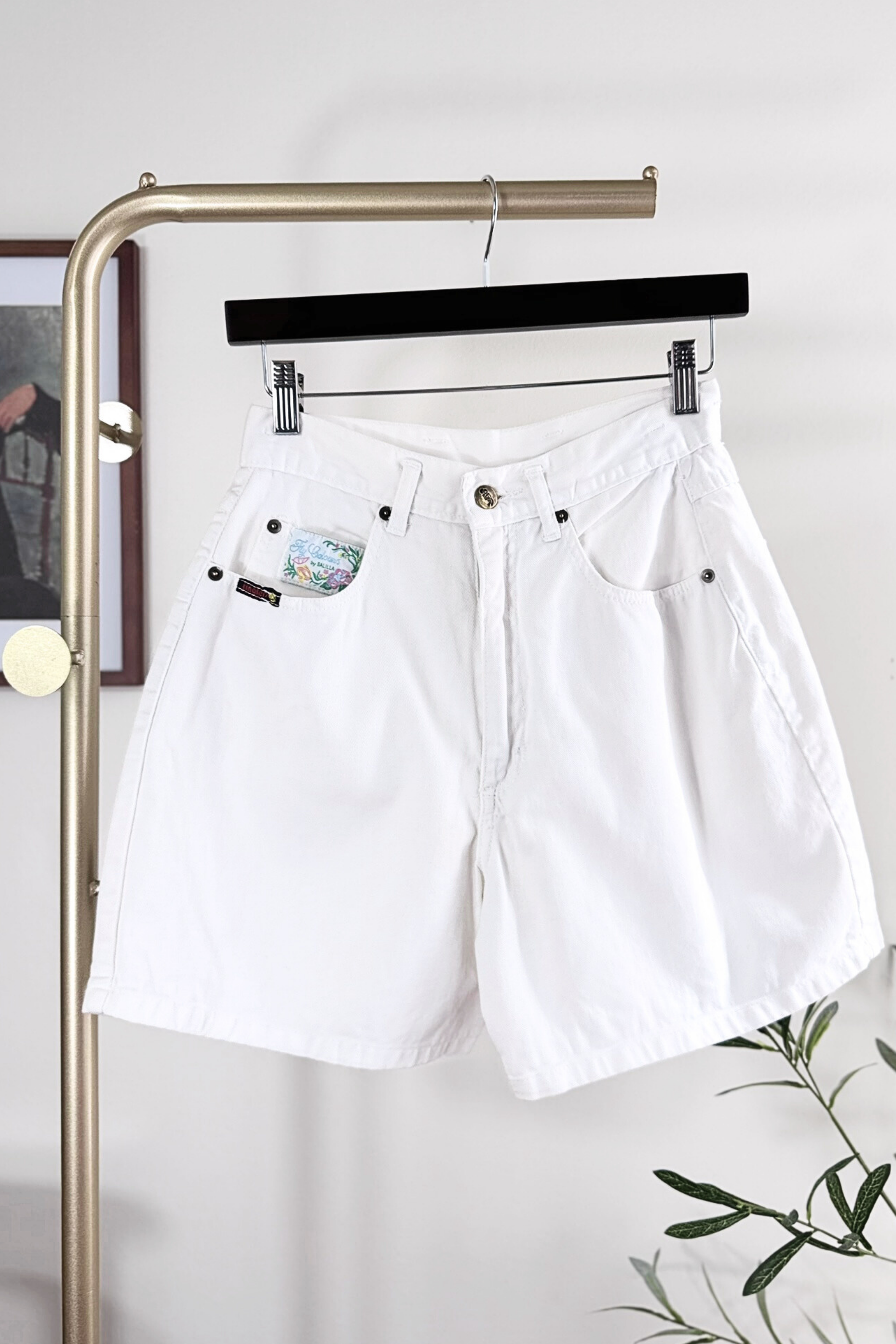 Bermuda en jeans blanc