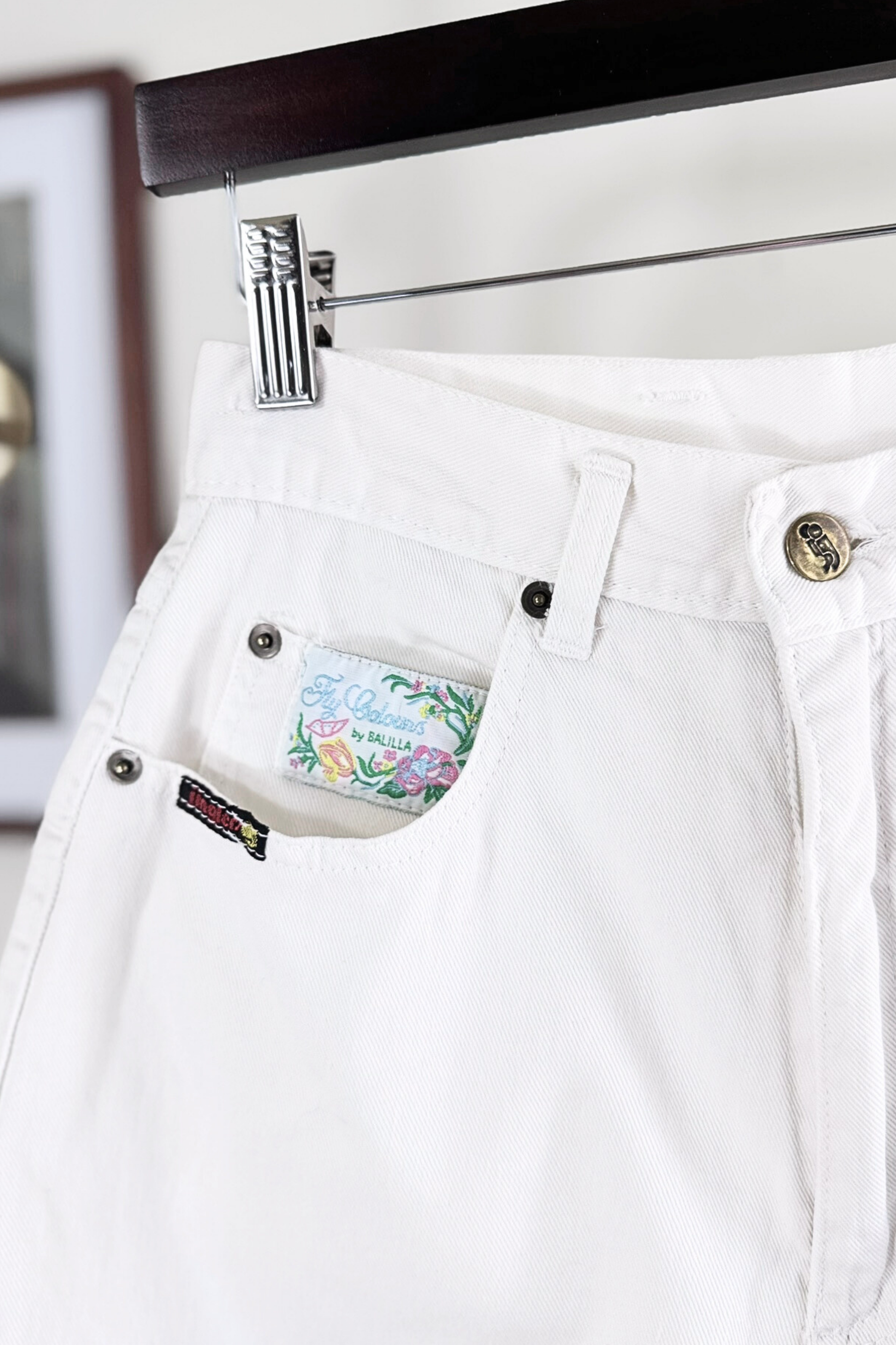 Bermuda en jeans blanc