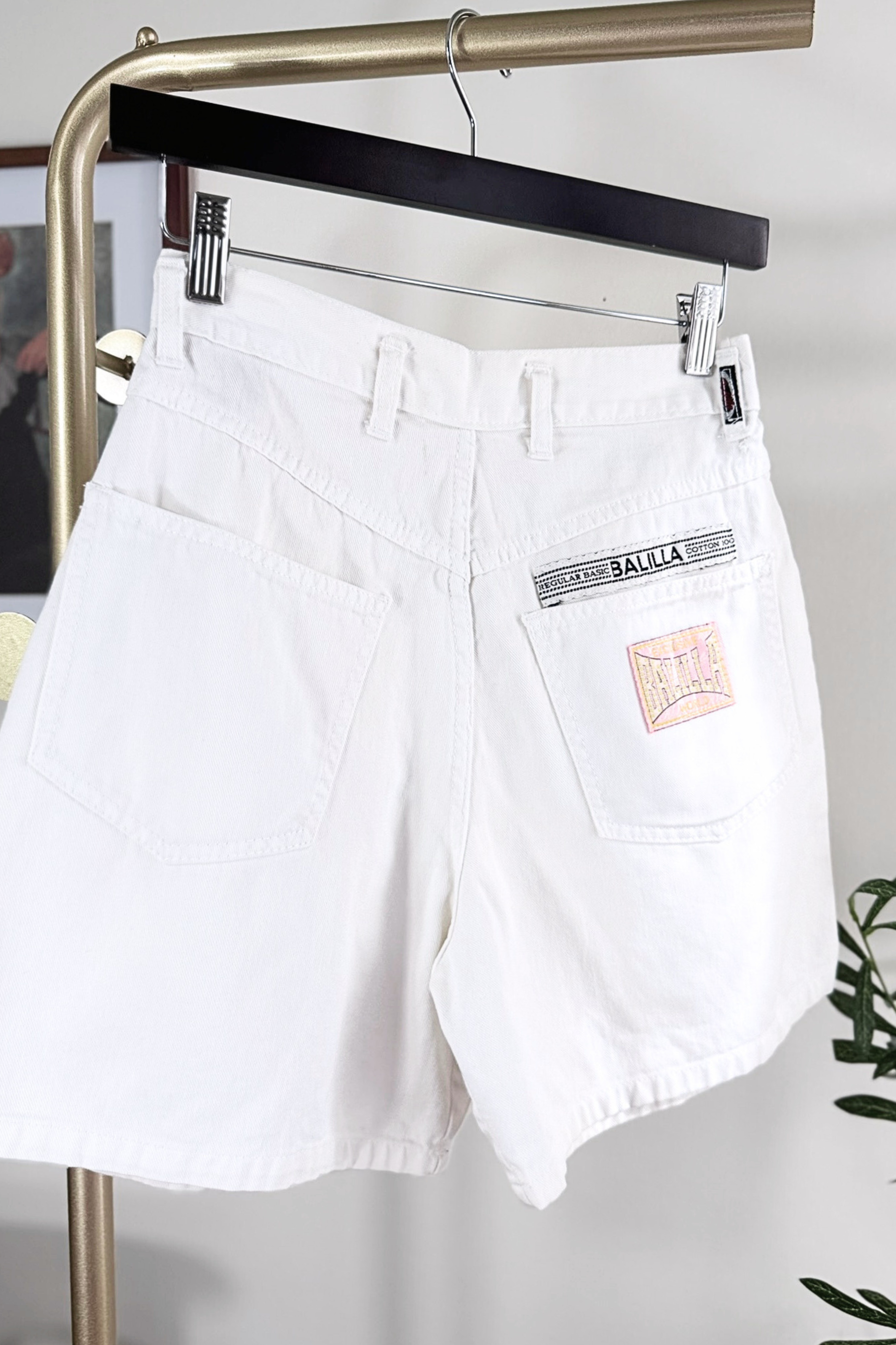 Bermuda en jeans blanc