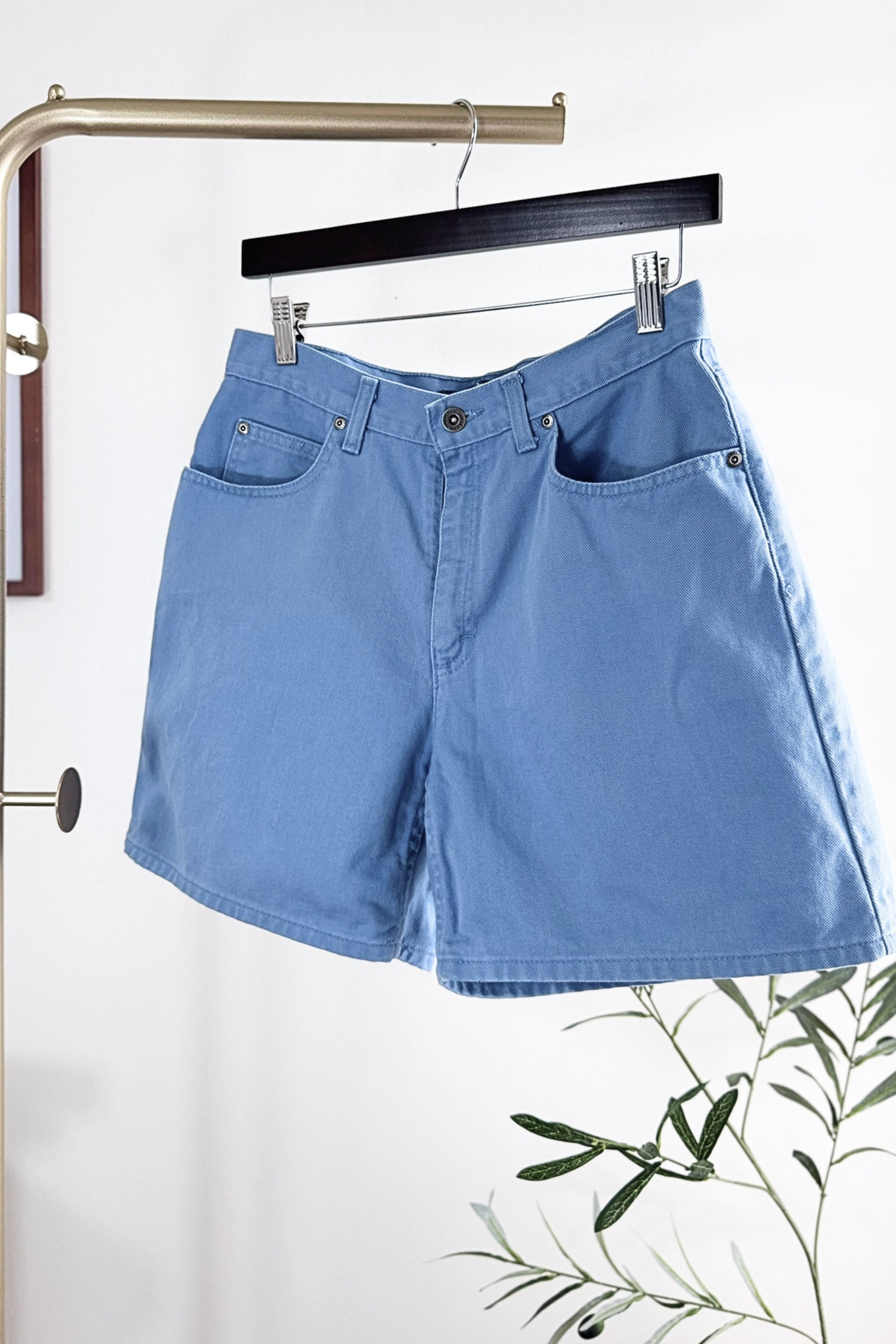 Bermuda en jeans bleu clair