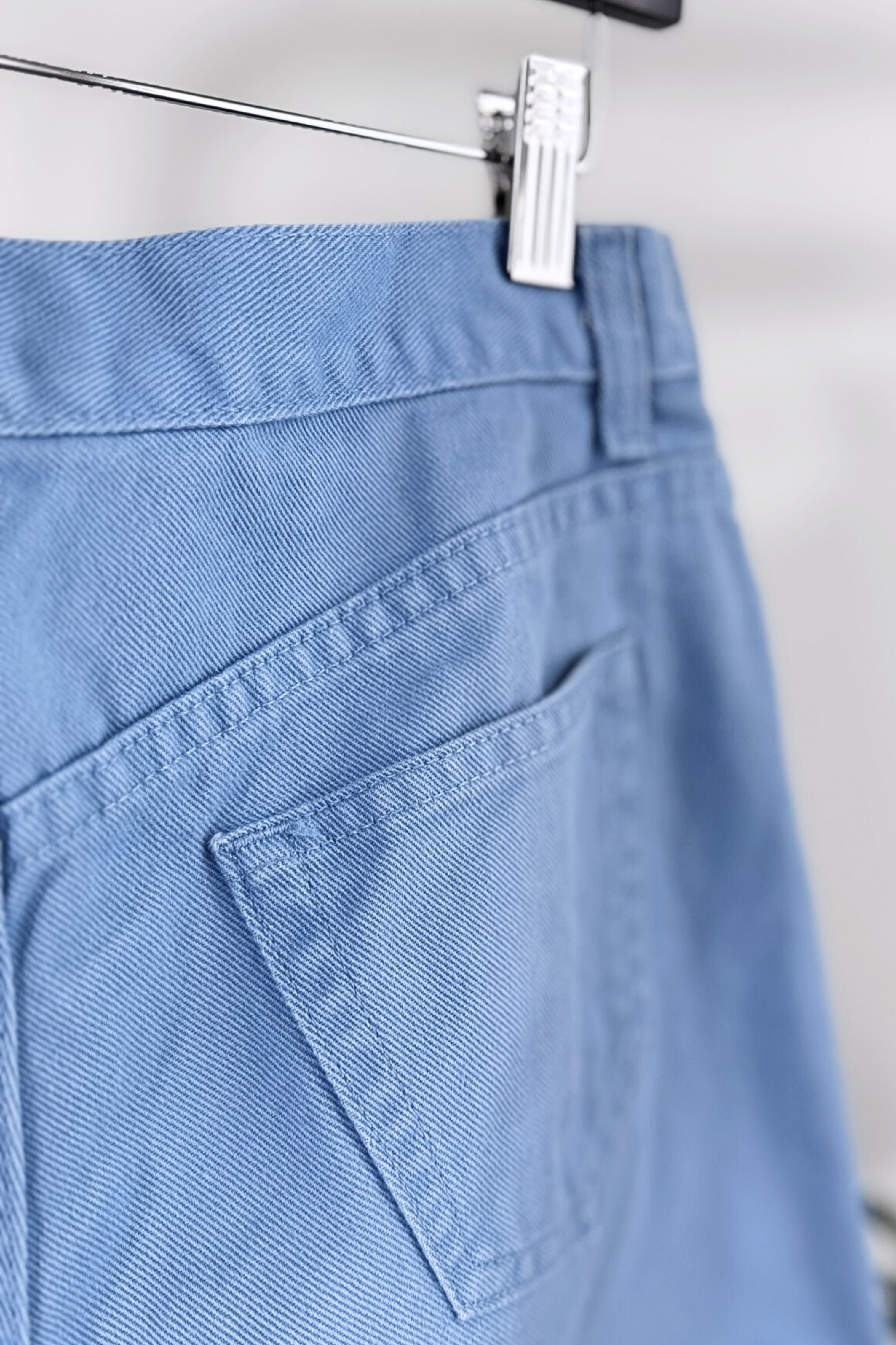 Bermuda en jeans bleu clair