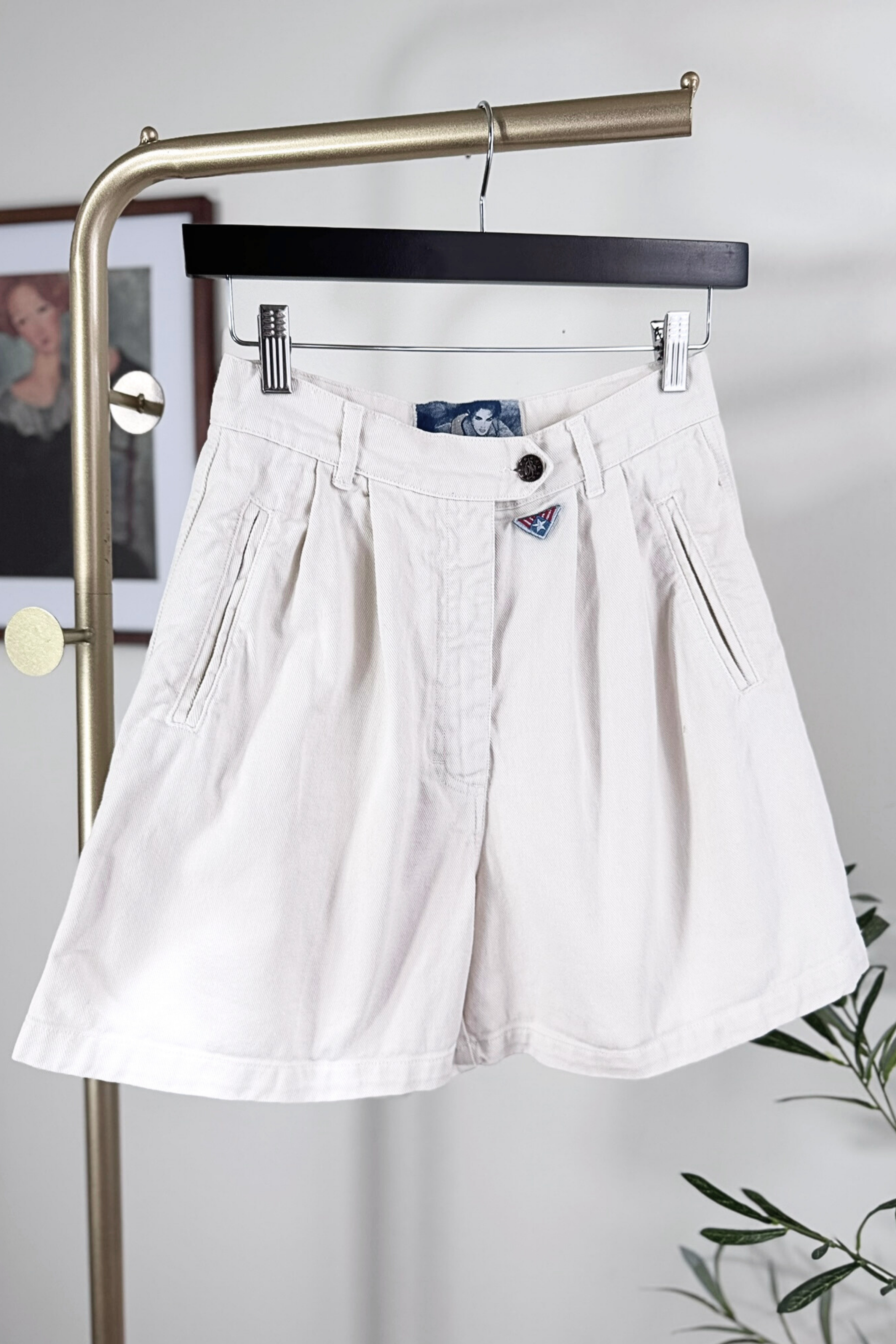 Bermuda en jeans écru