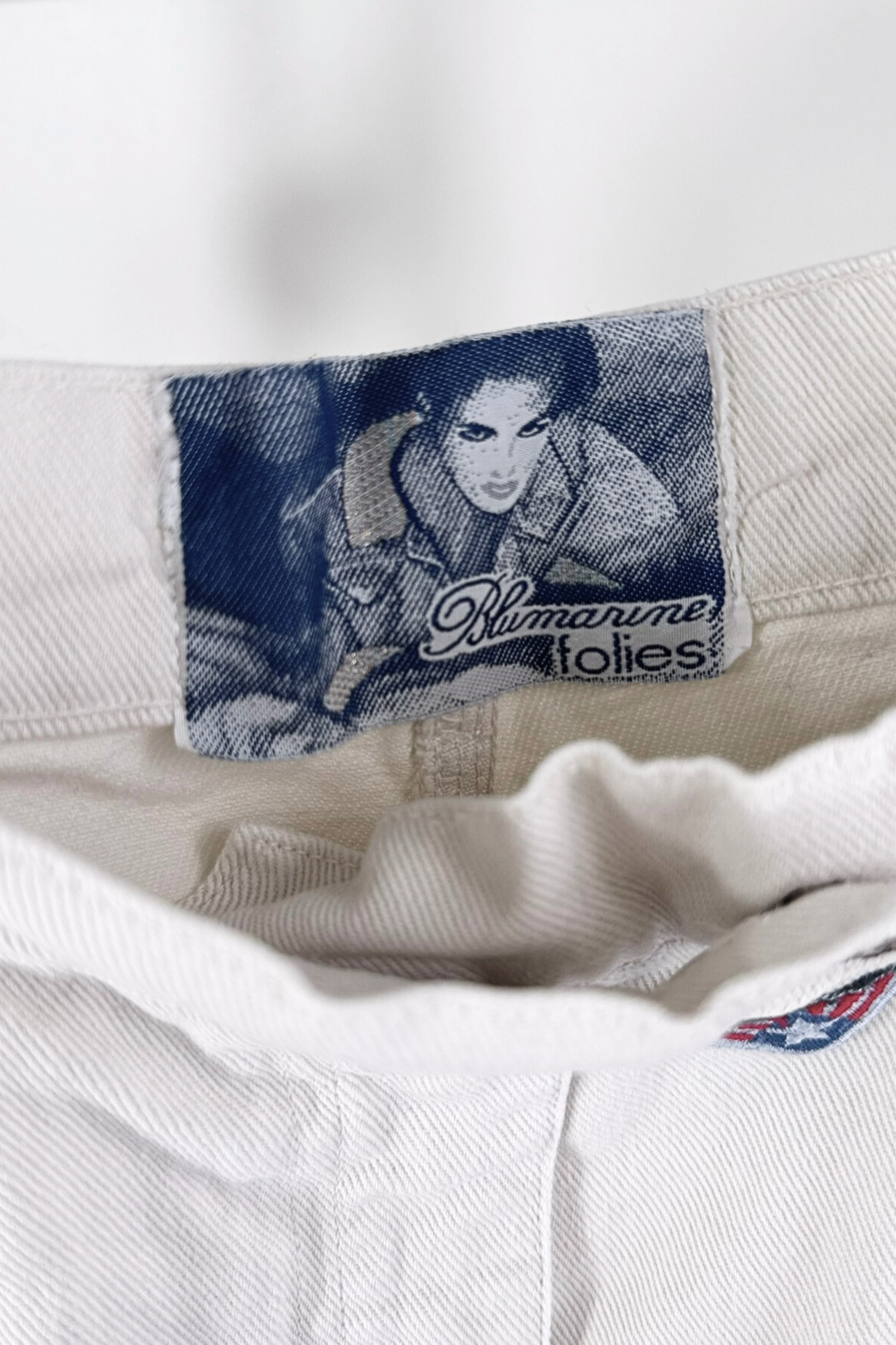 Bermuda en jeans écru